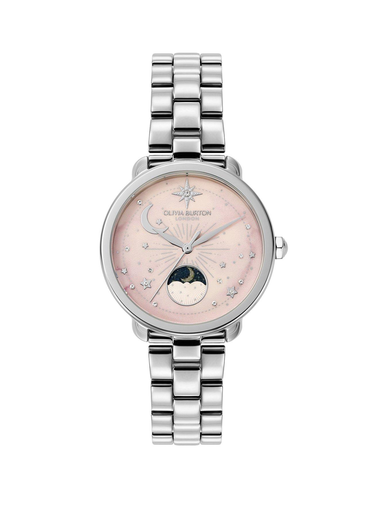 undefined 34mm Moonphase Stainless Steel Watch