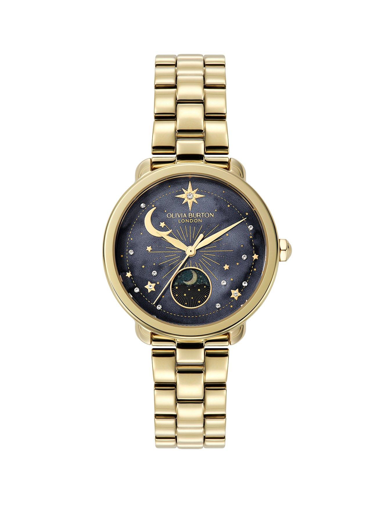 undefined 34mm Moonphase Light Gold IP Watch
