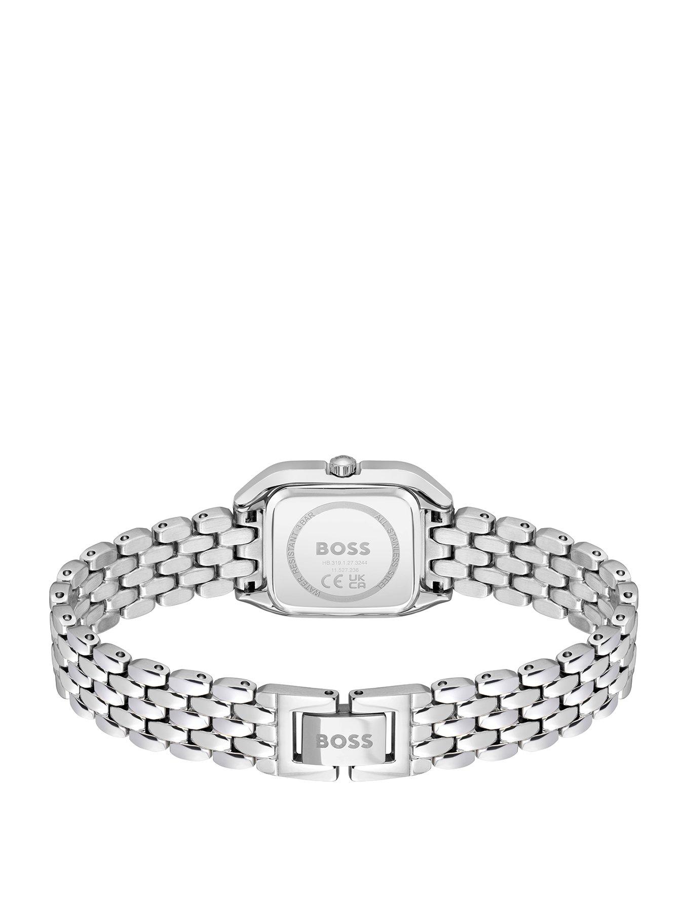 Image 2 of 8 of BOSS Ladies Mae Petite Soft Square Bracelet Watch - Silver