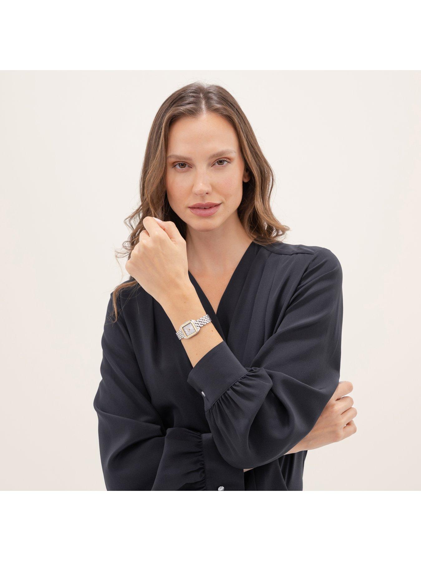 Image 4 of 8 of BOSS Ladies Mae Petite Soft Square Bracelet Watch - Silver