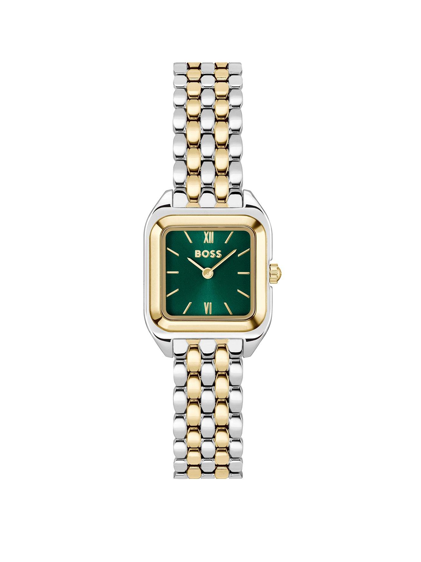 undefined Ladies Mae Petite Soft Square Two Tone Bracelet Watch - Multi
