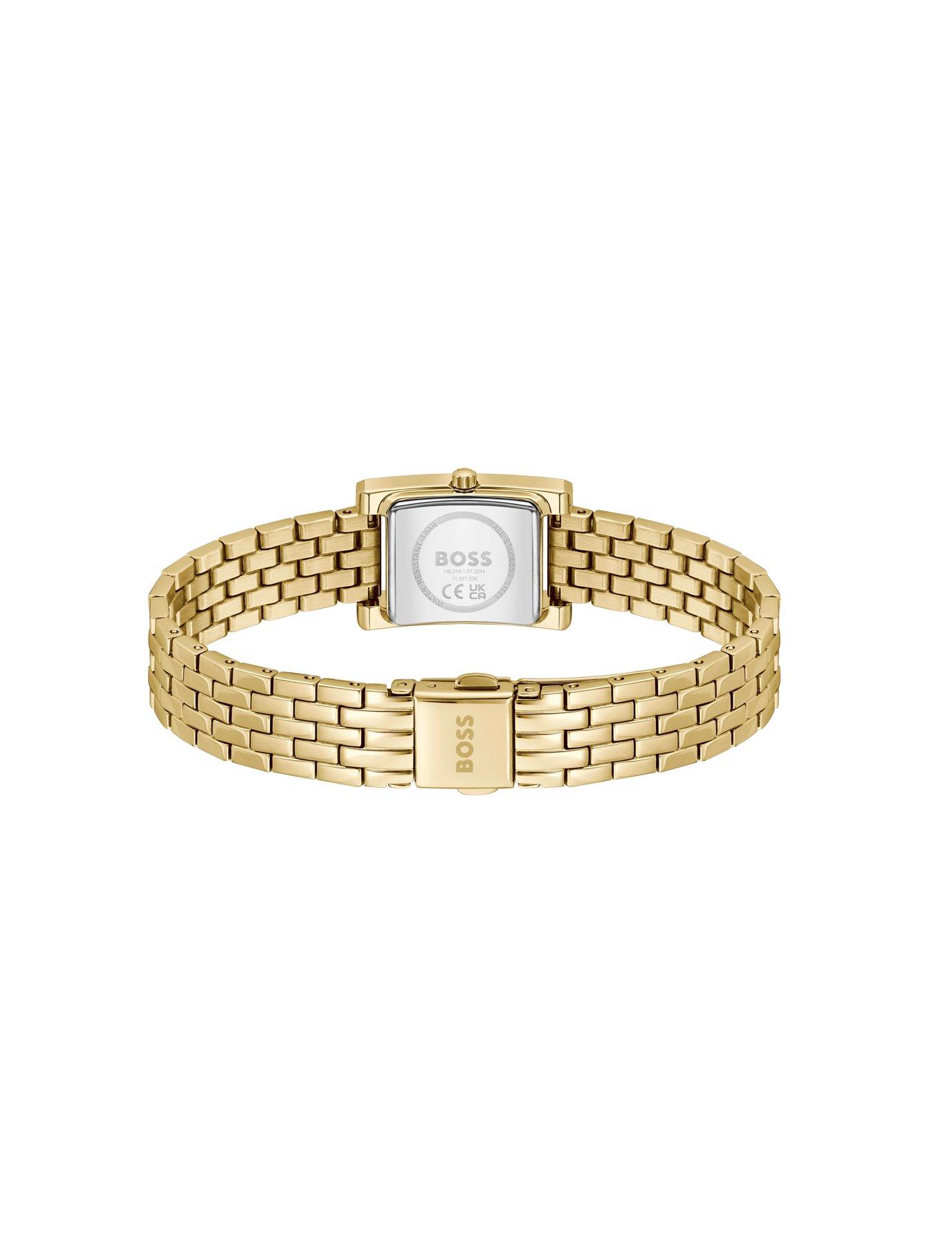 Image 3 of 8 of BOSS Ladies Lucy Precious Ip Bracelet Watch - Light Gold