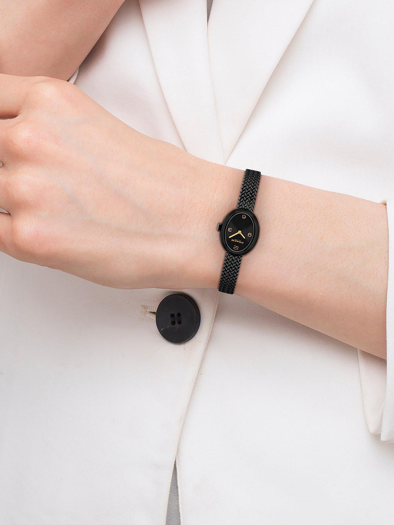 Image 2 of 5 of COACH Ladies Sammy Black IP Bracelet Watch