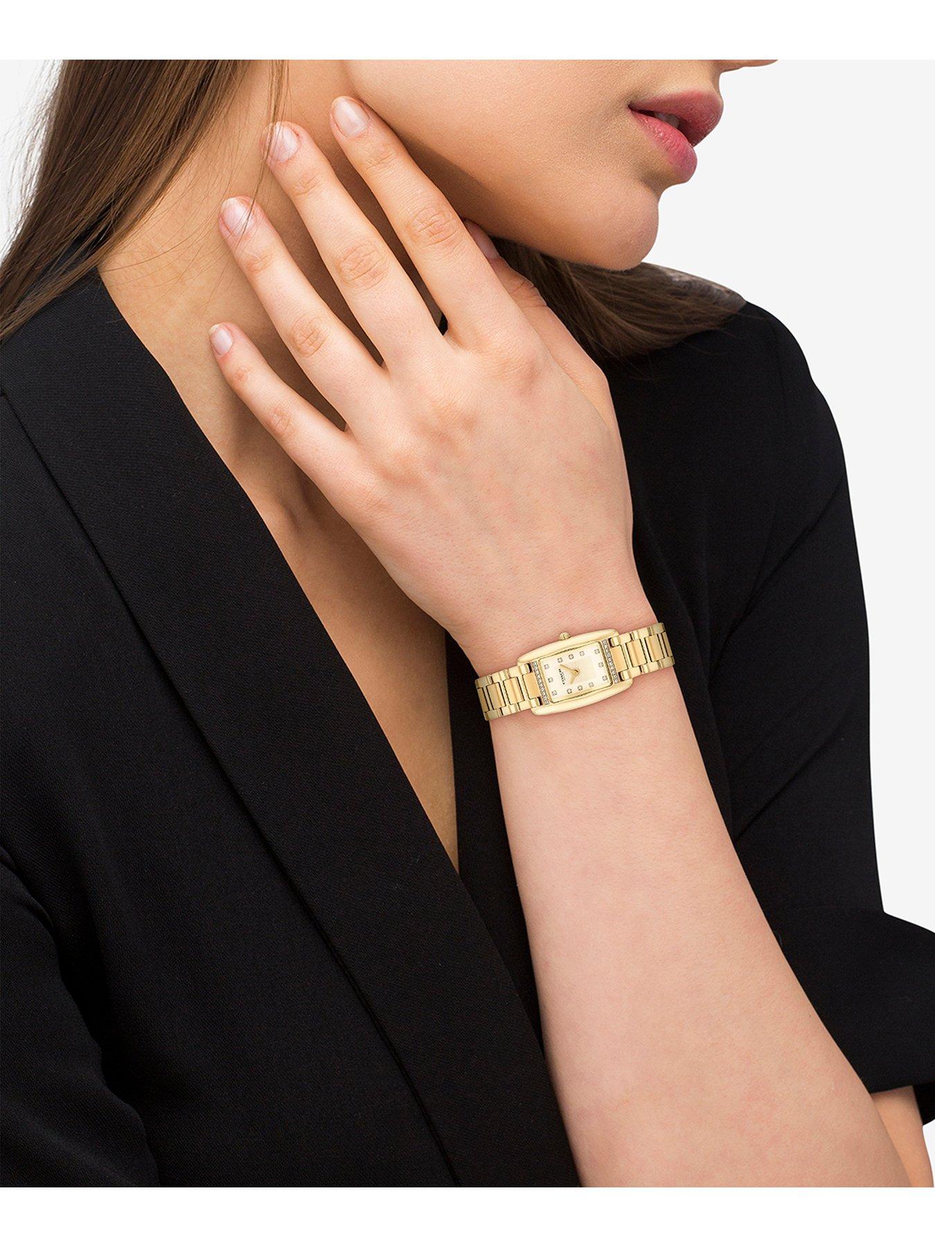 Image 3 of 5 of COACH Ladies Reese 20mm Light Gold IP Bracelet Watch