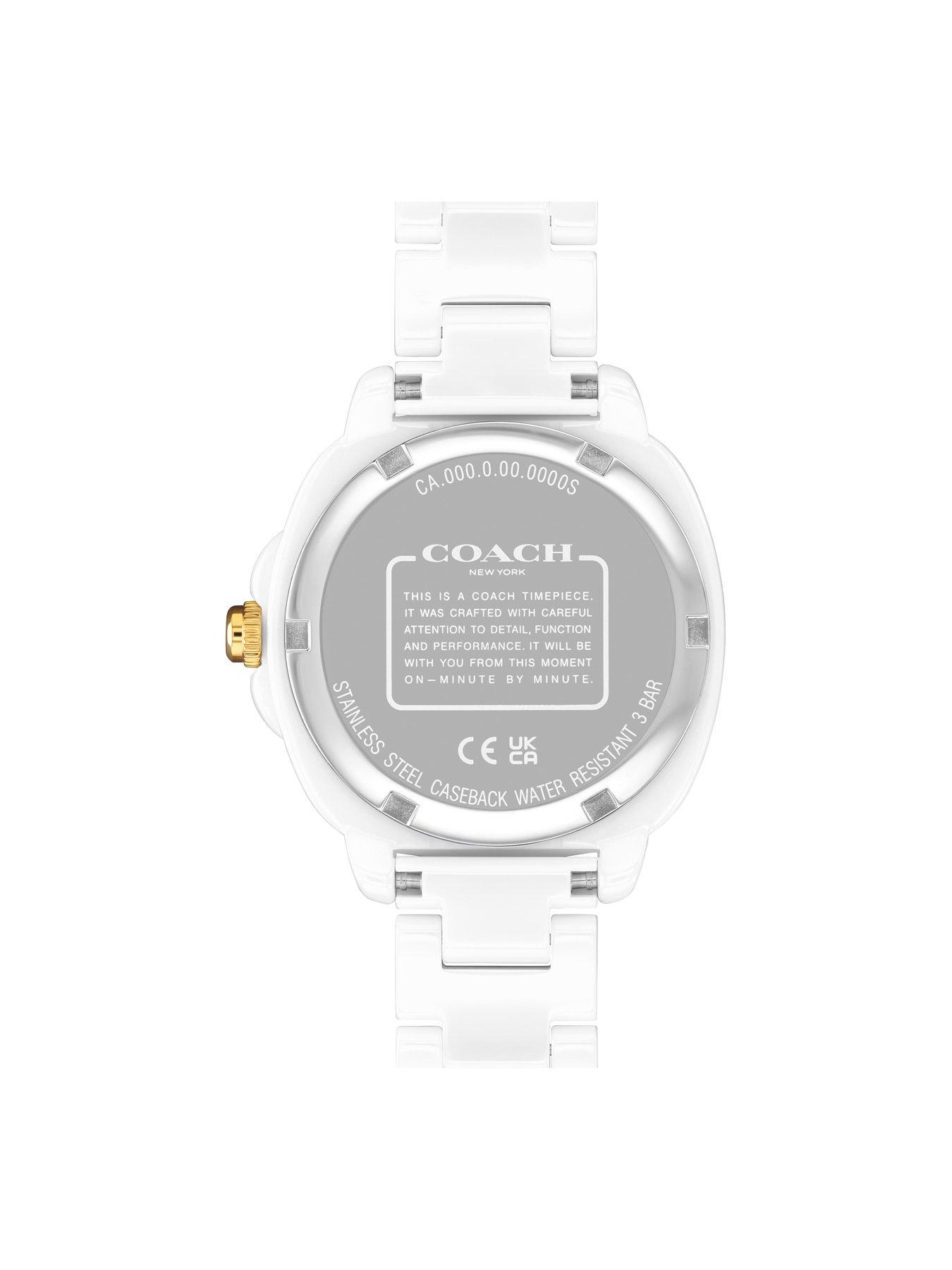 Image 3 of 4 of COACH Ladies Kitt White Ceramic Bracelet Watch