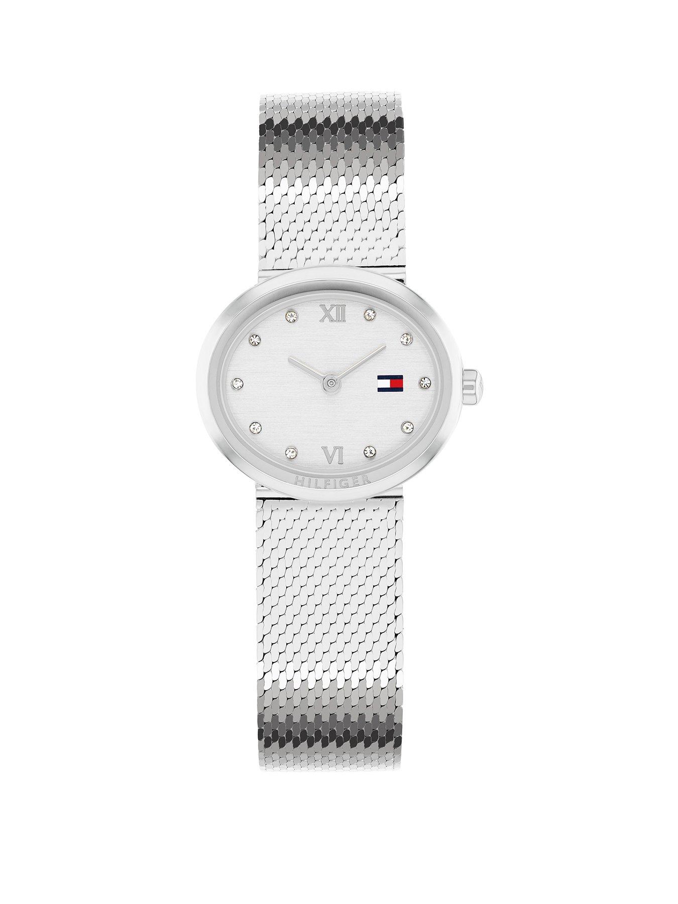 undefined Women's Stainless Steel Mesh Strap Watch - Silver