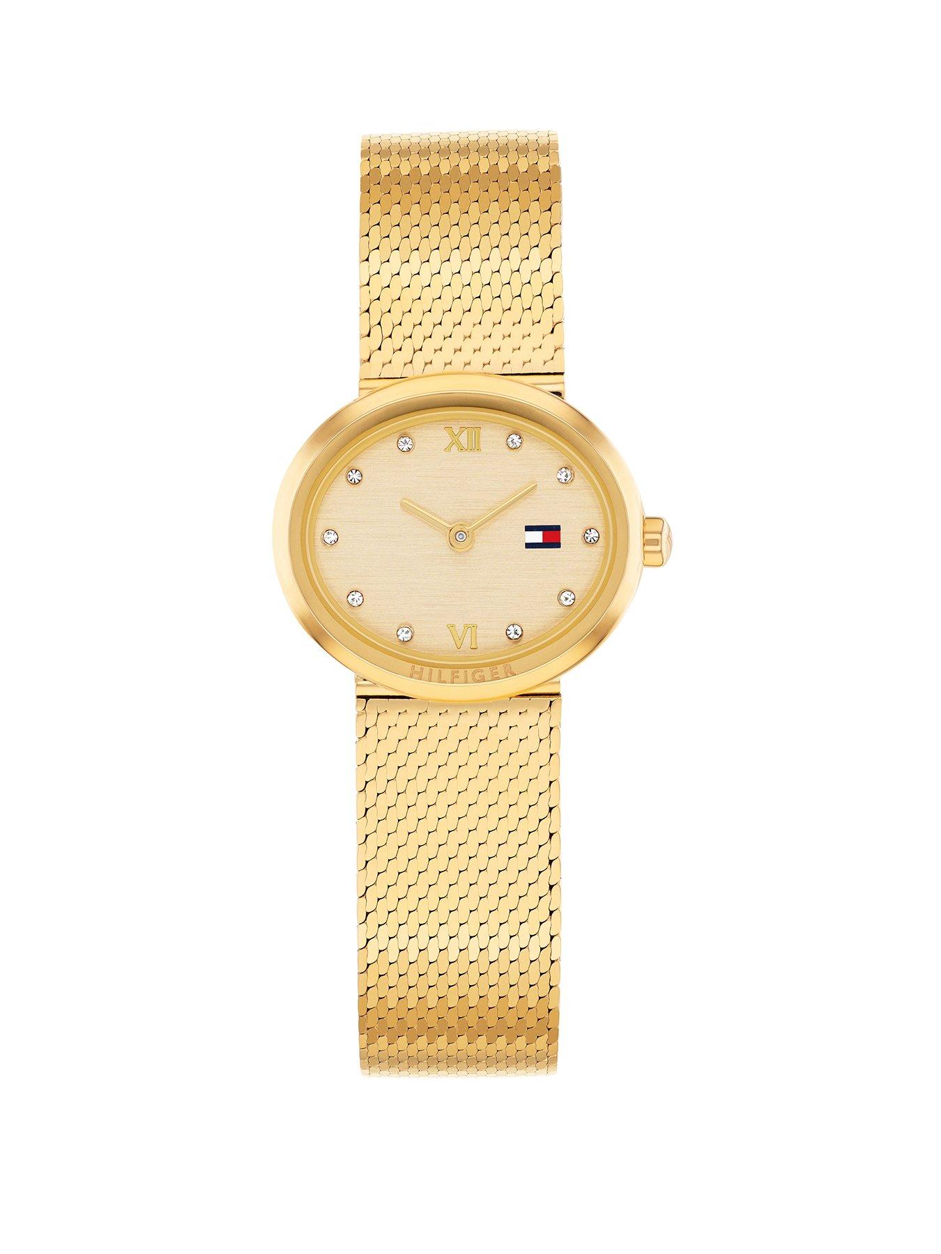 undefined Women's  Gold- Plated Mesh Strap Watch