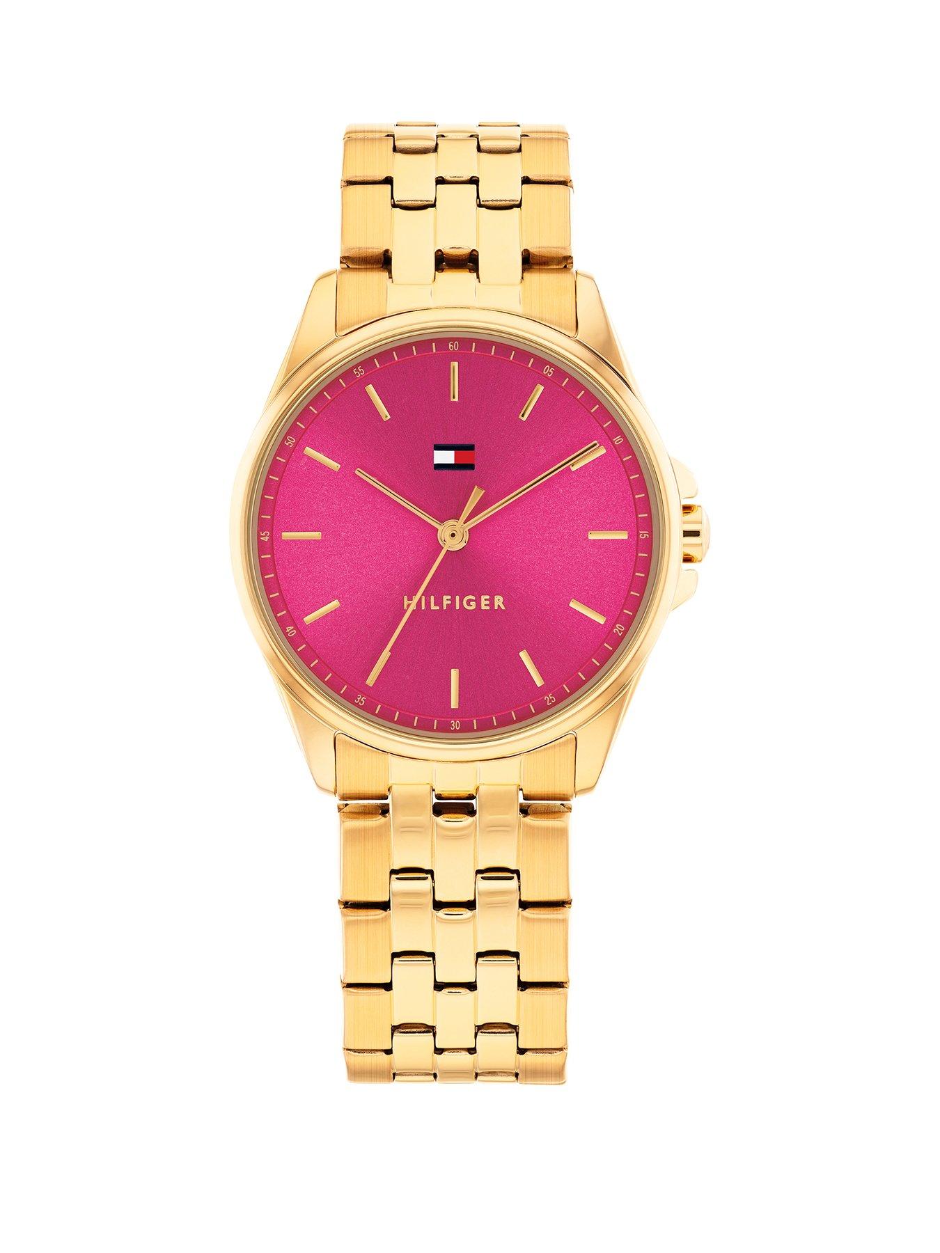 Tommy Hilfiger Women's Gold-Plated Bracelet Watch
