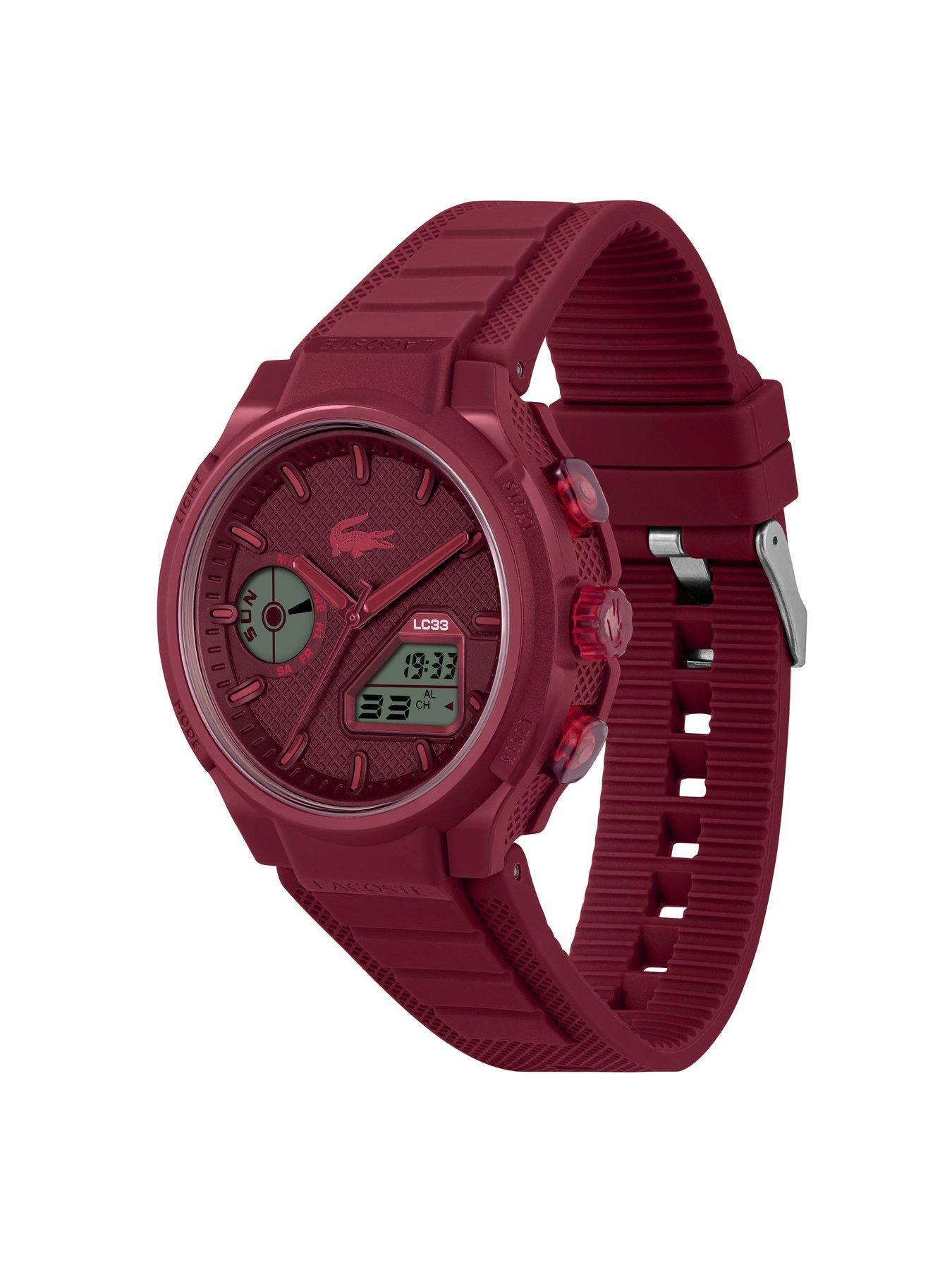 Image 3 of 7 of Lacoste Men's LC33 Red Analog-Digital Watch