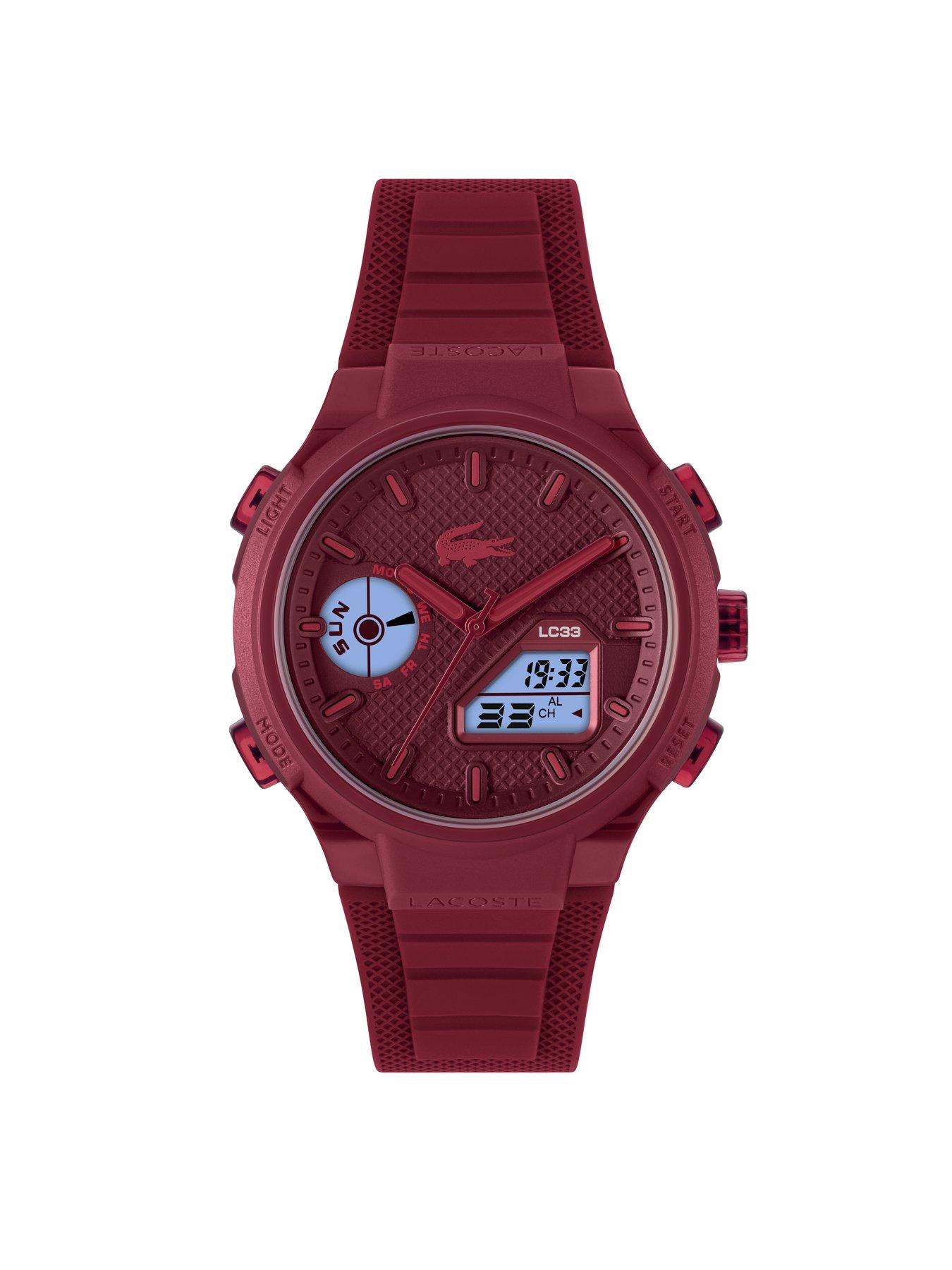 Image 5 of 7 of Lacoste Men's LC33 Red Analog-Digital Watch