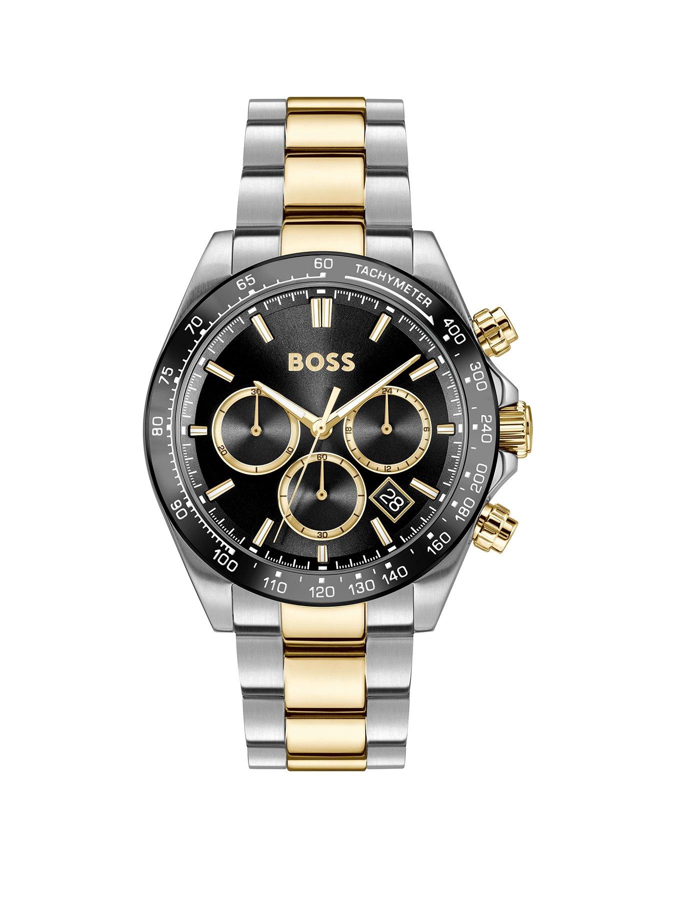 boss-gents-hero-2-tone-bracelet-watch-multi
