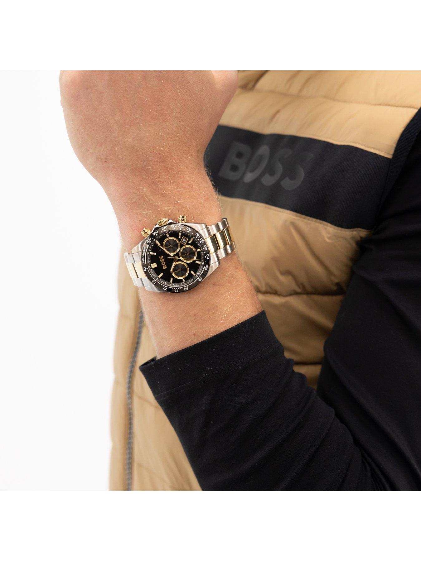 Image 4 of 8 of BOSS Gents Hero 2-Tone Bracelet Watch - Multi