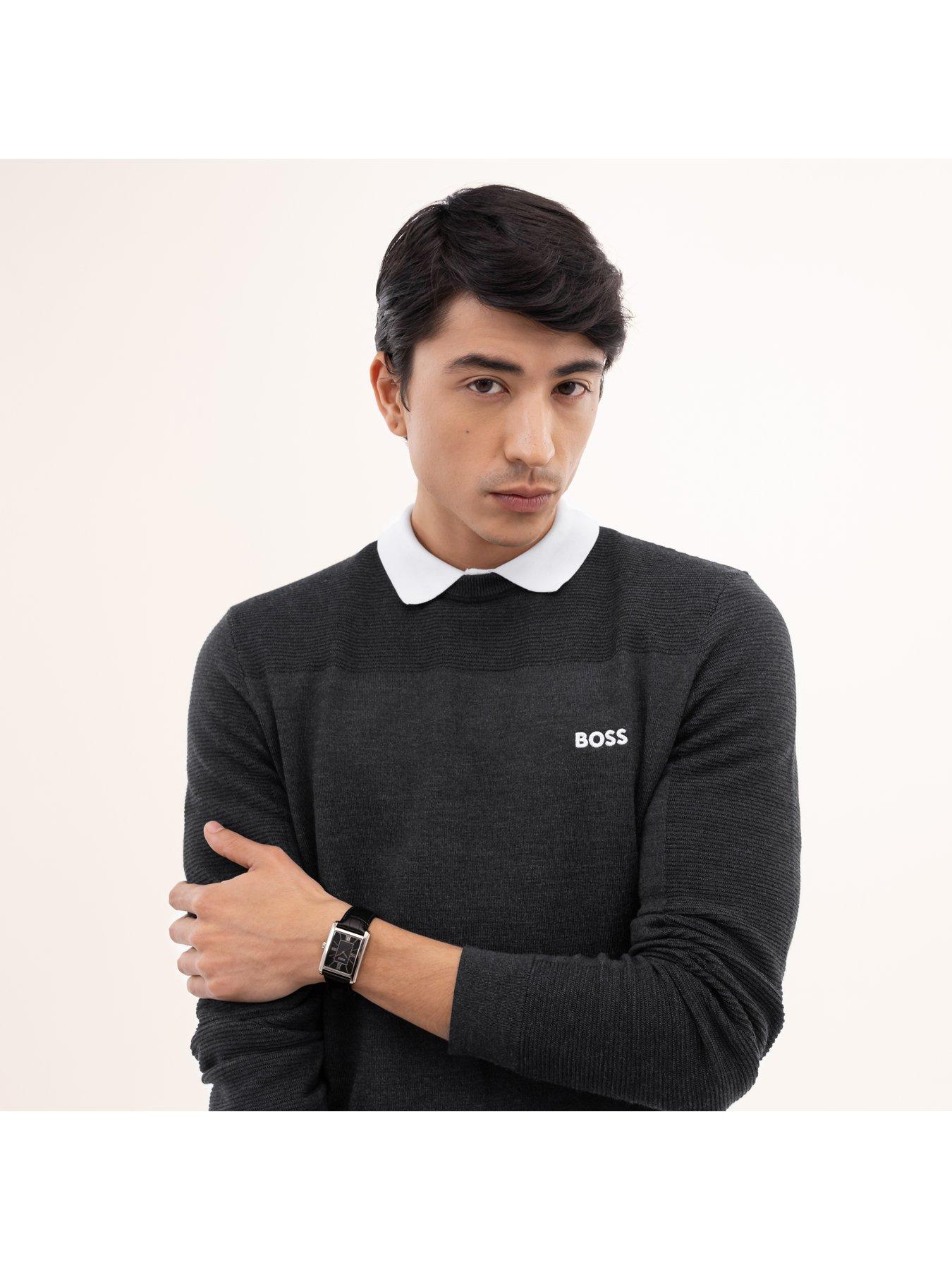 Image 5 of 8 of BOSS Gents Principle Dress Watch With Leather Strap - Black