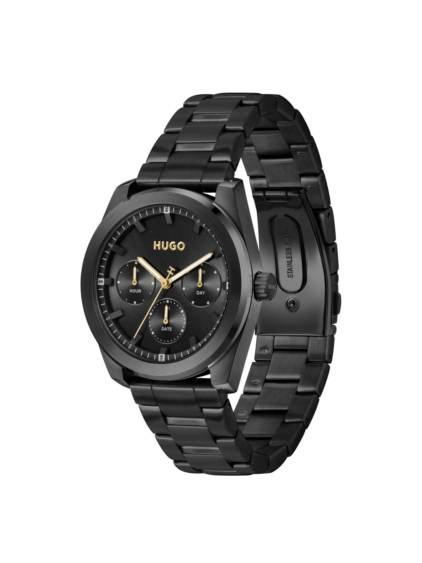 Image 2 of 6 of HUGO Gents Bright Sport Black IP Bracelet Watch