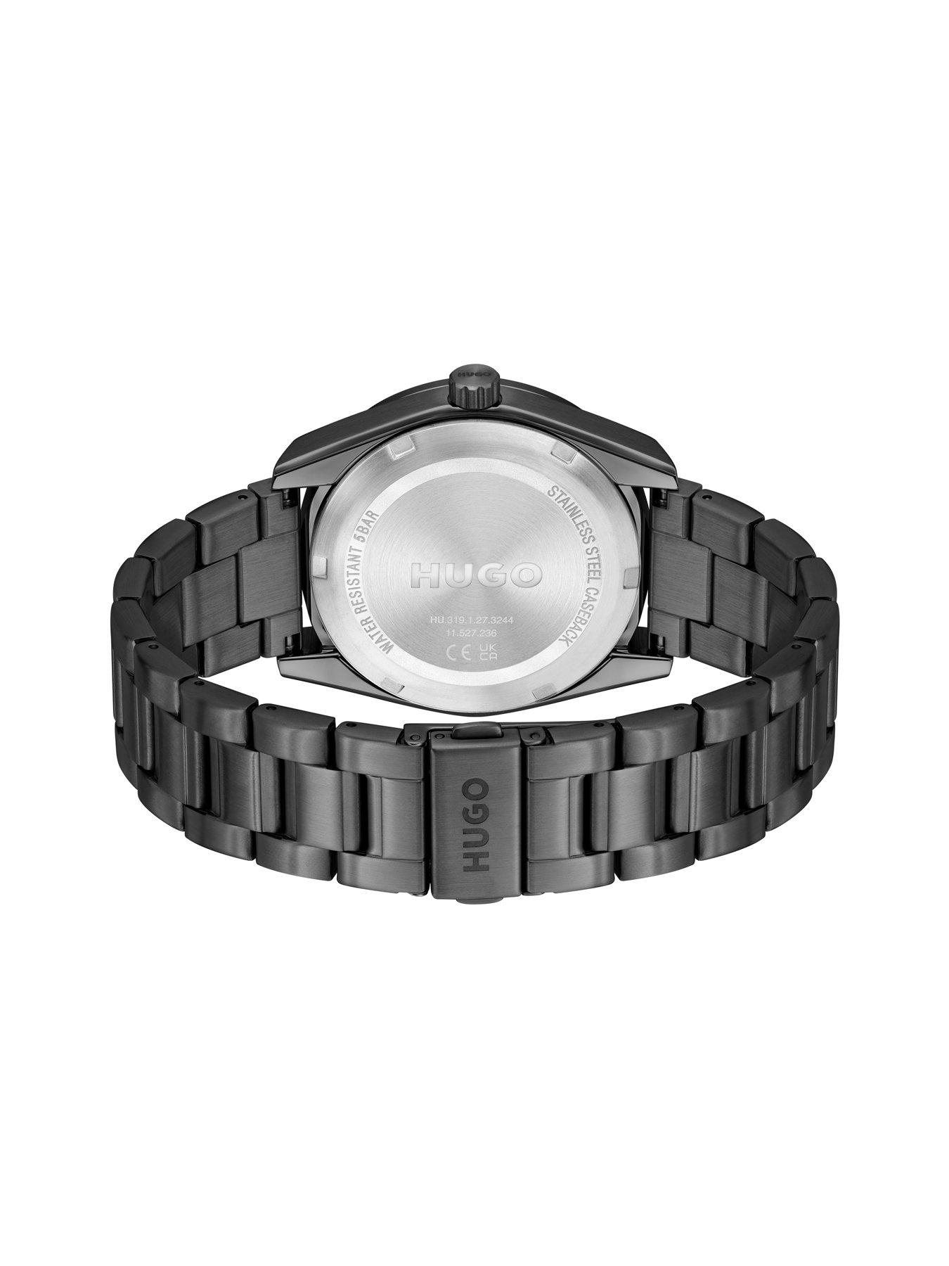 Image 3 of 6 of HUGO Gents Bright Sport Black IP Bracelet Watch