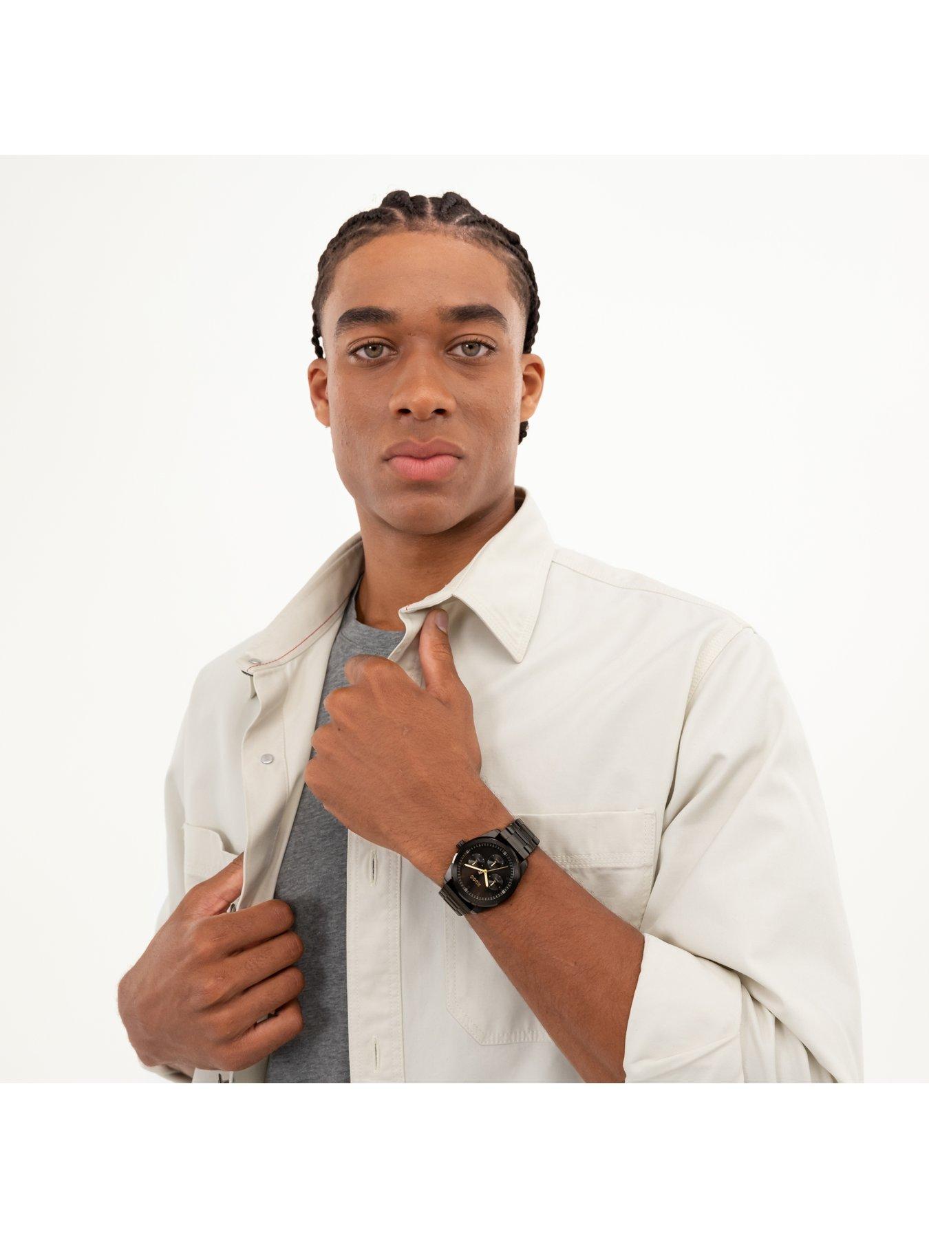 Image 4 of 6 of HUGO Gents Bright Sport Black IP Bracelet Watch