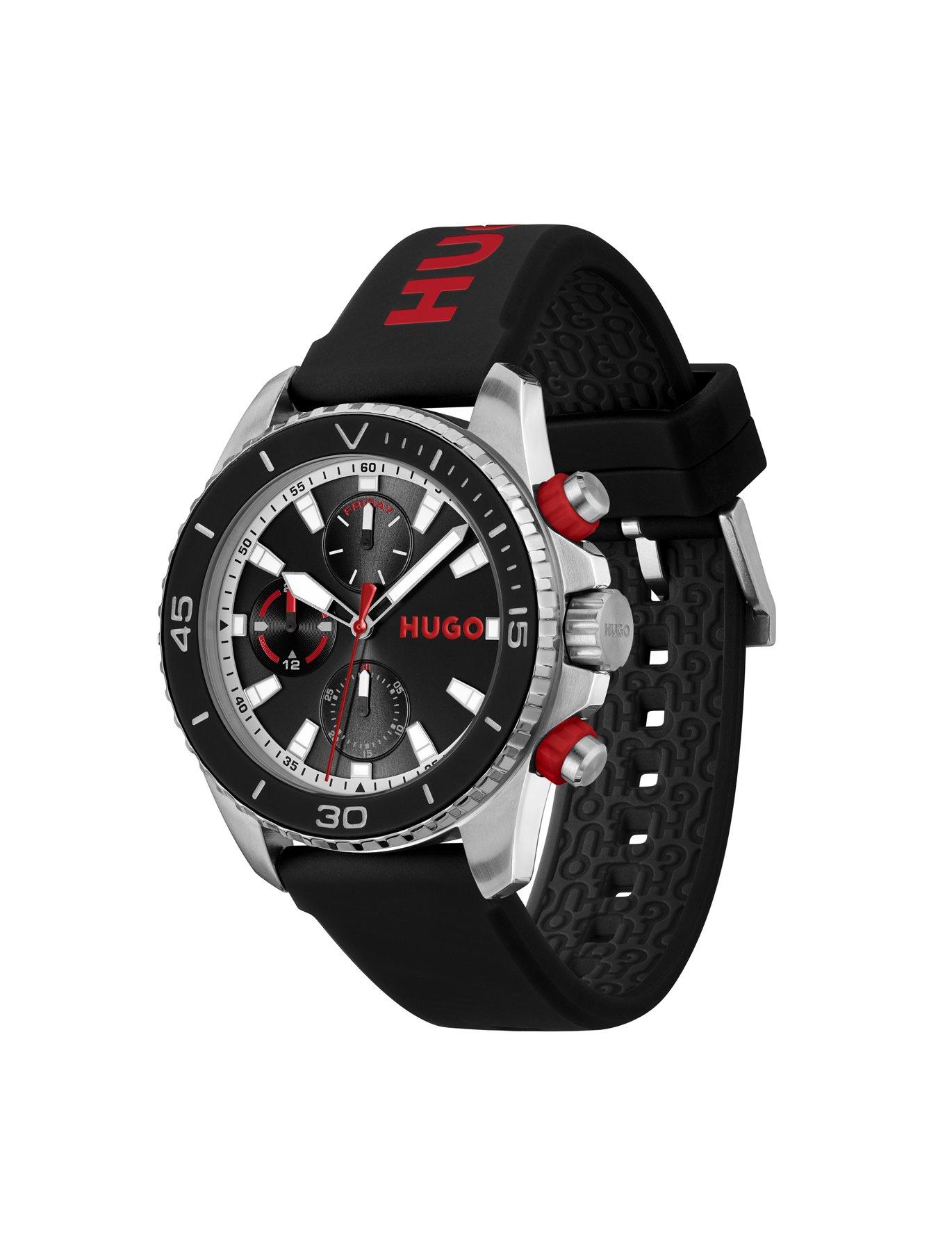 Image 2 of 6 of HUGO Gents #DIVE Stainless Steel Silicone Strap Watch