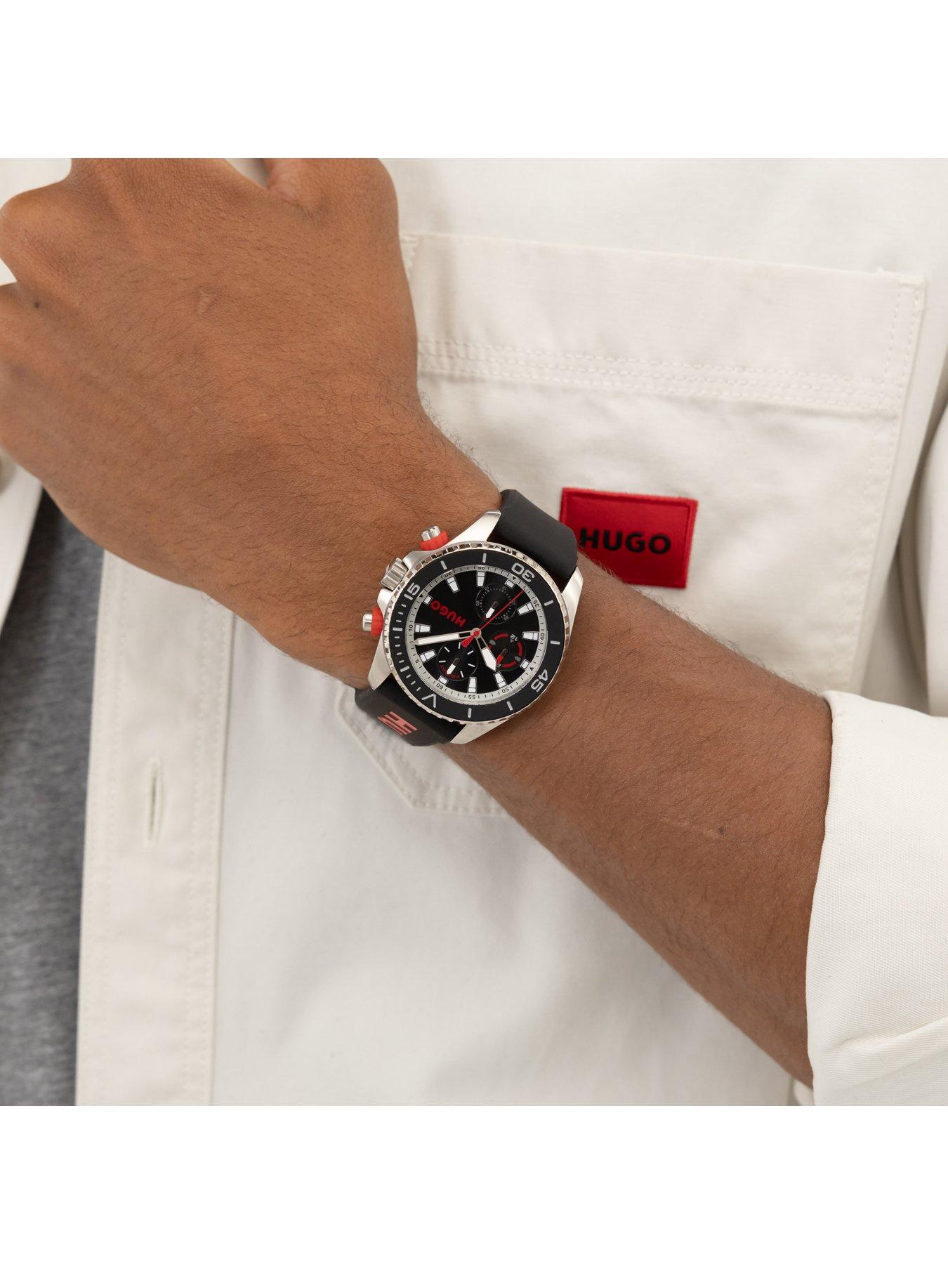 Image 5 of 7 of HUGO Gents HUGO #DIVE Stainless Steel Silicone Strap Watch