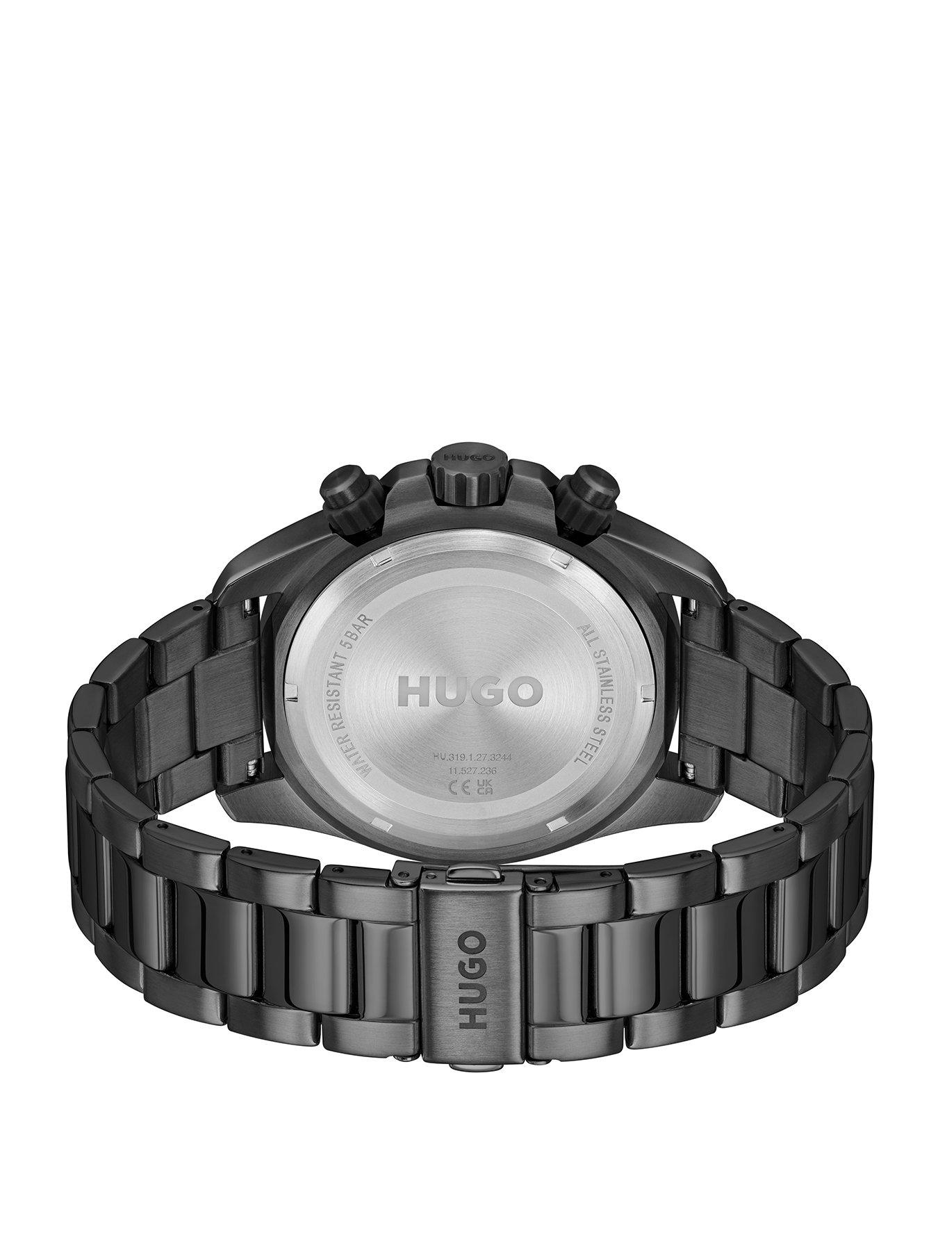 Image 2 of 7 of HUGO Gents HUGO #DIVE Black IP Bracelet Watch