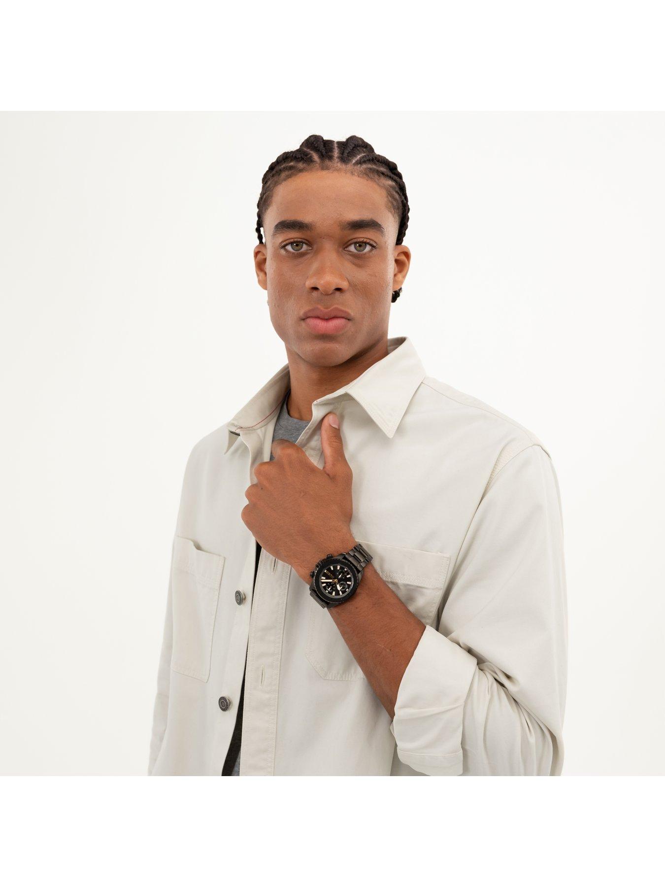 Image 4 of 7 of HUGO Gents HUGO #DIVE Black IP Bracelet Watch