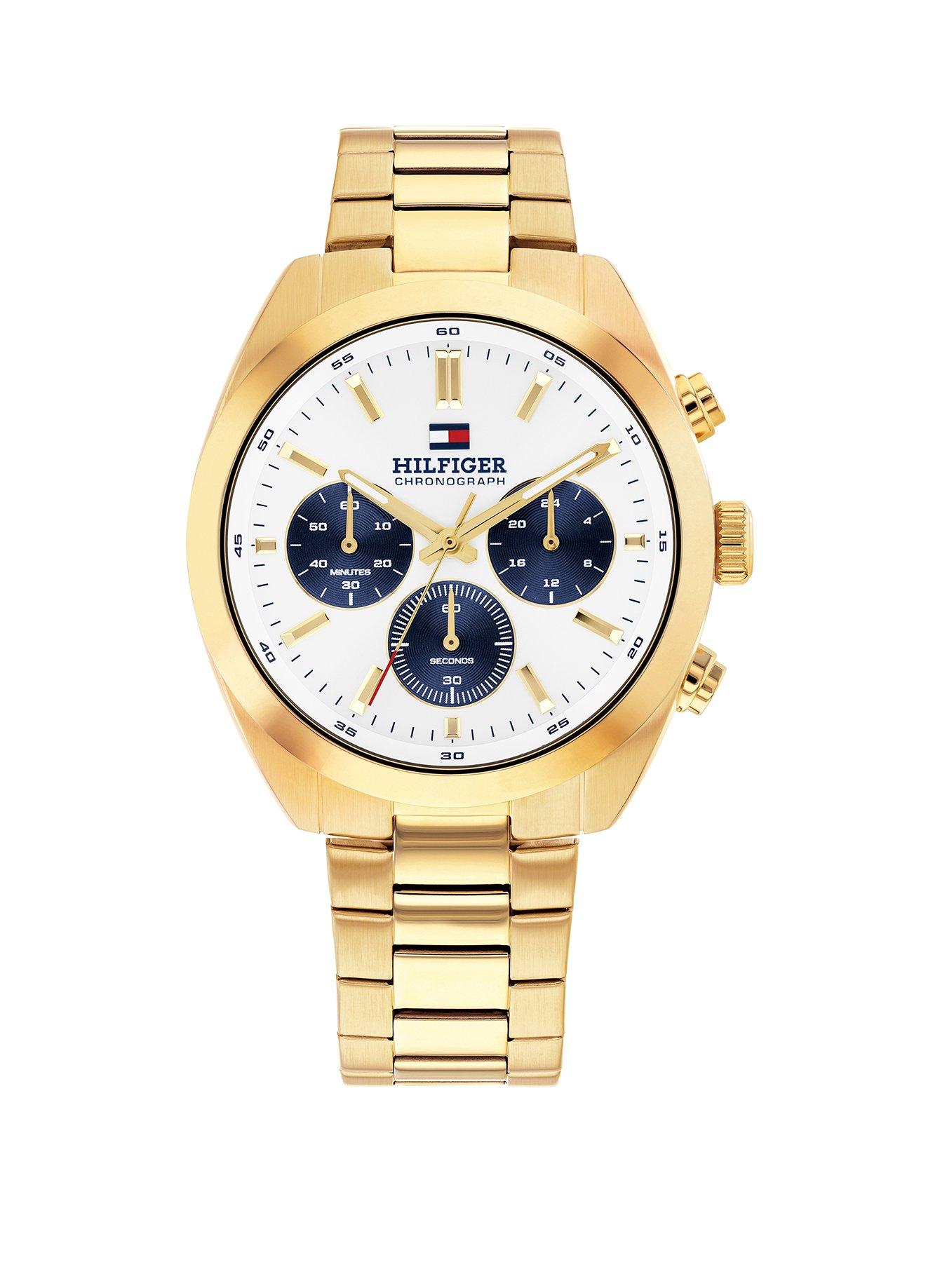undefined Men's Gold Plated Bracelet Watch