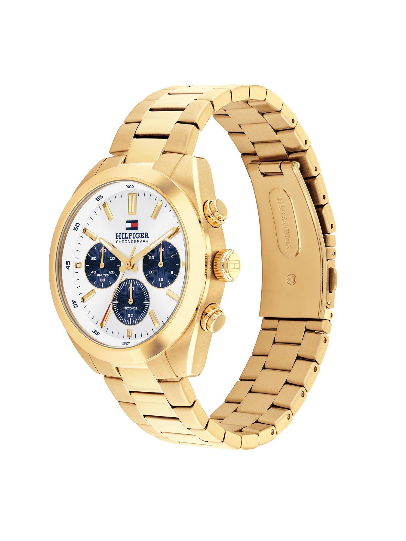 Image 4 of 5 of Tommy Hilfiger Men's Gold Plated Bracelet Watch