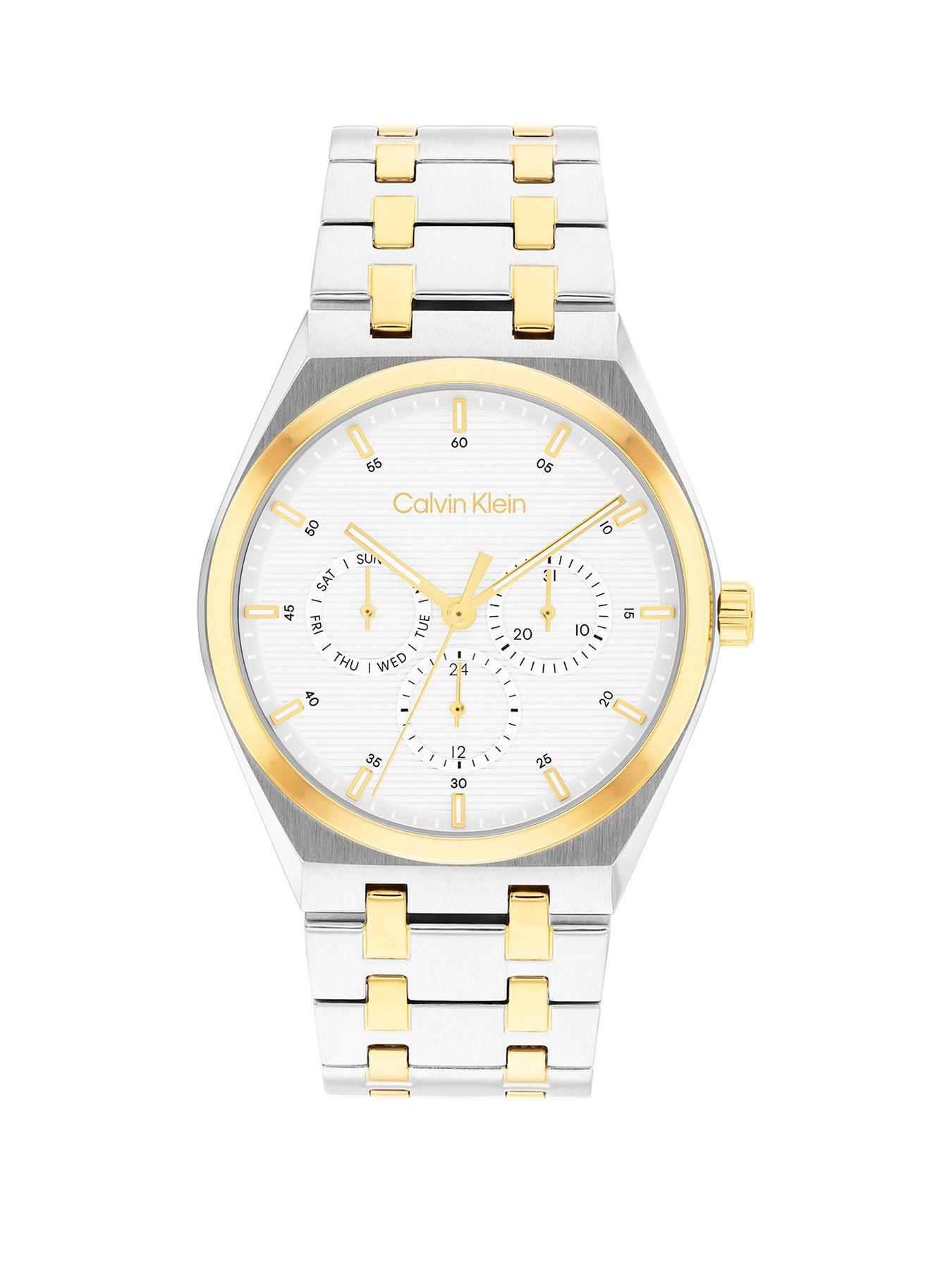 Calvin Klein Men's Ck Motion Stainless Steel And Gold Plated Watch - Multi
