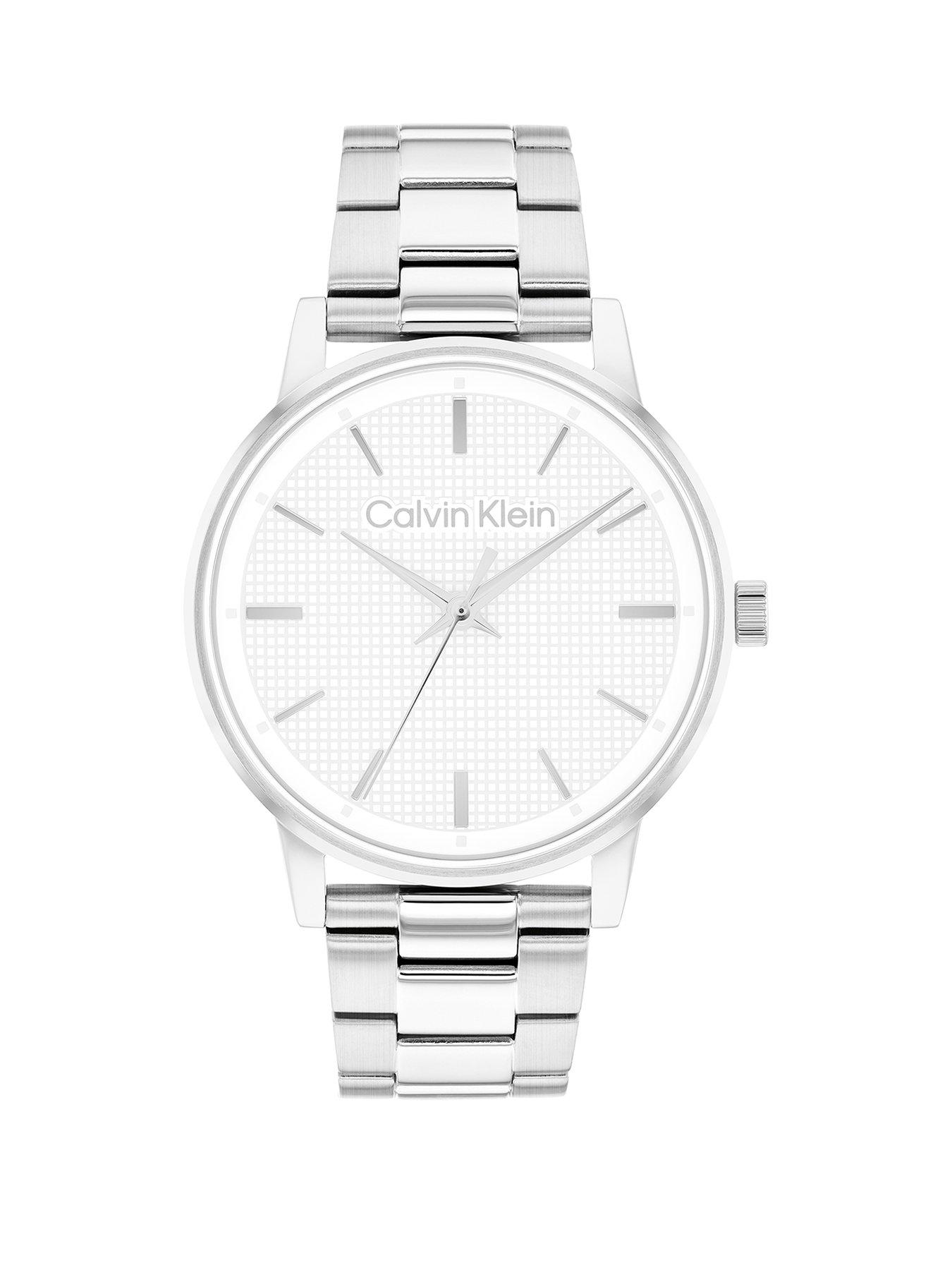 Image 1 of 4 of Calvin Klein Men's CK Linked Stainless Steel Watch - Silver