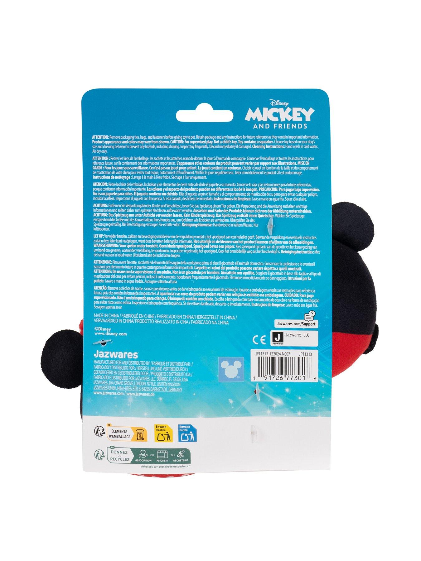 Image 5 of 5 of Disney Mickey & Minnie Two-Pack Squeaky Plush Dog Toys