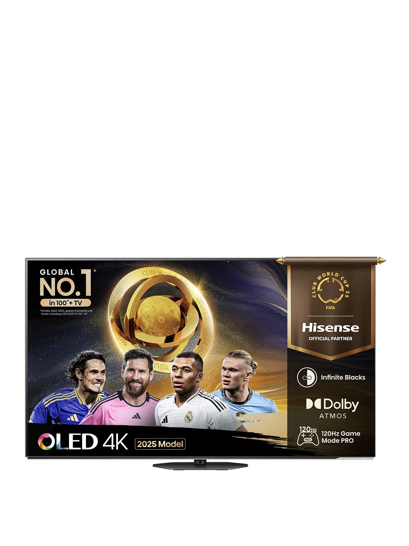 front image of hisense-65-65a85qtuk-oled-smart-ai-tv-with-freely