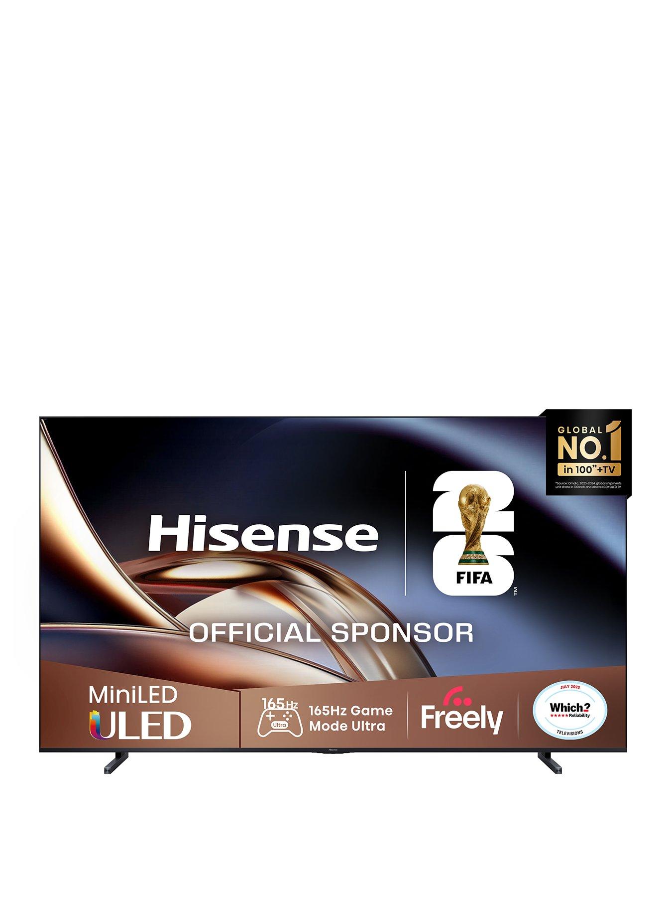 front image of hisense-u8q-100-4k-miniled-165hz-smart-ai-tv-with-freely-100u8qtuk