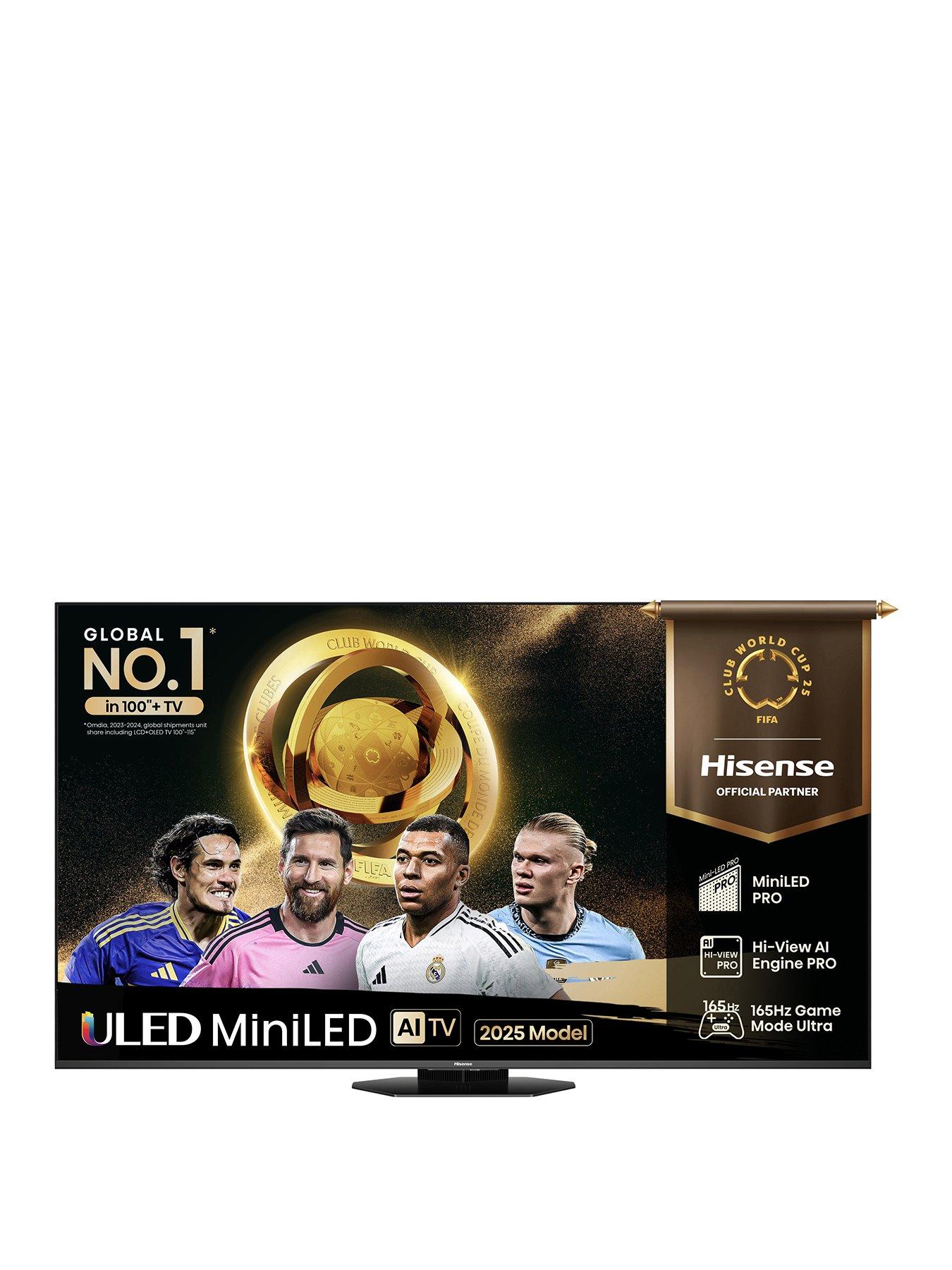 undefined Hisense 65" 65U8QTUK MiniLED 165Hz Smart AI TV with Freely