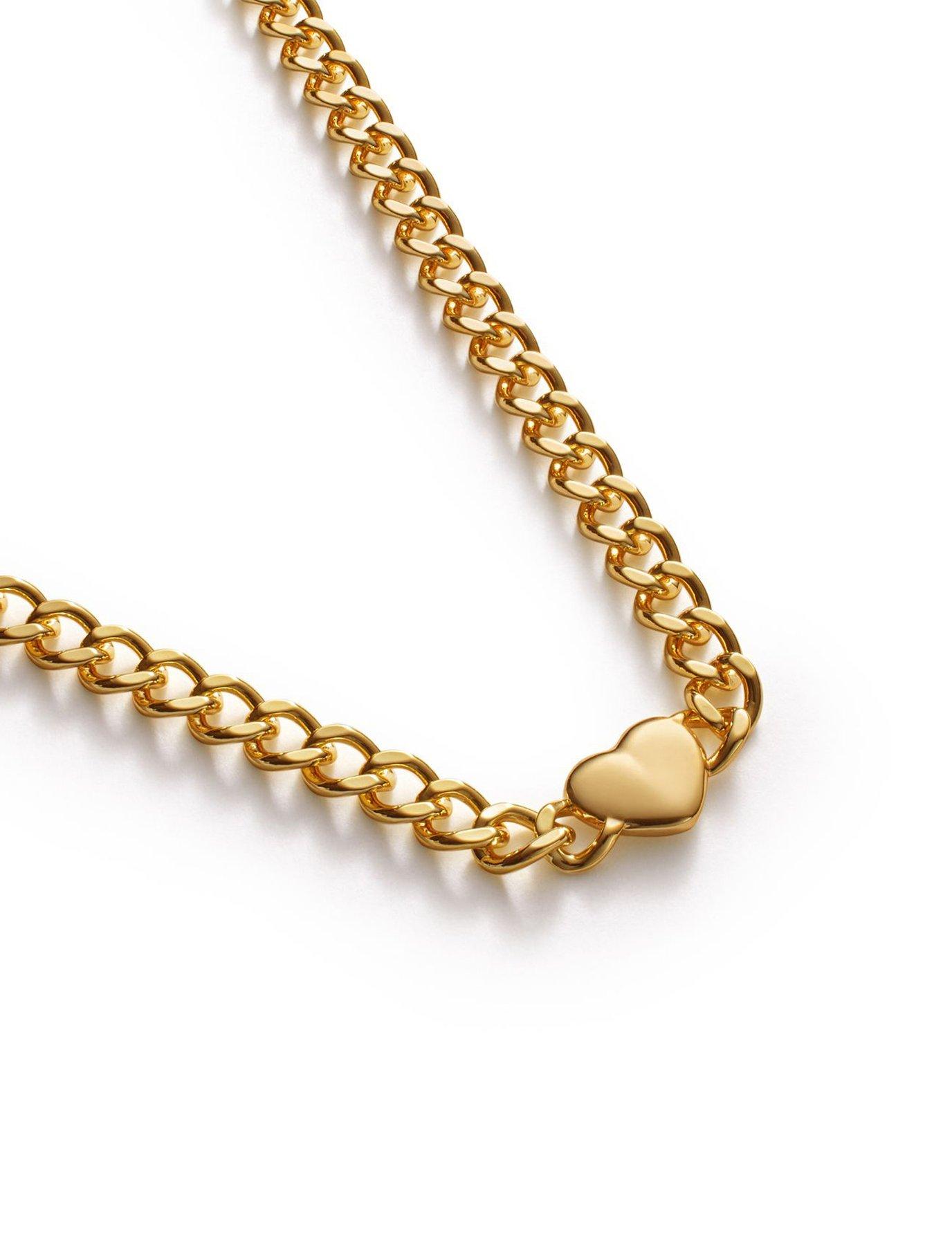 Image 3 of 5 of Katie Loxton ALLURE HEART CHAIN NECKLACE , Gold Coated , 40cm + 5cm extender