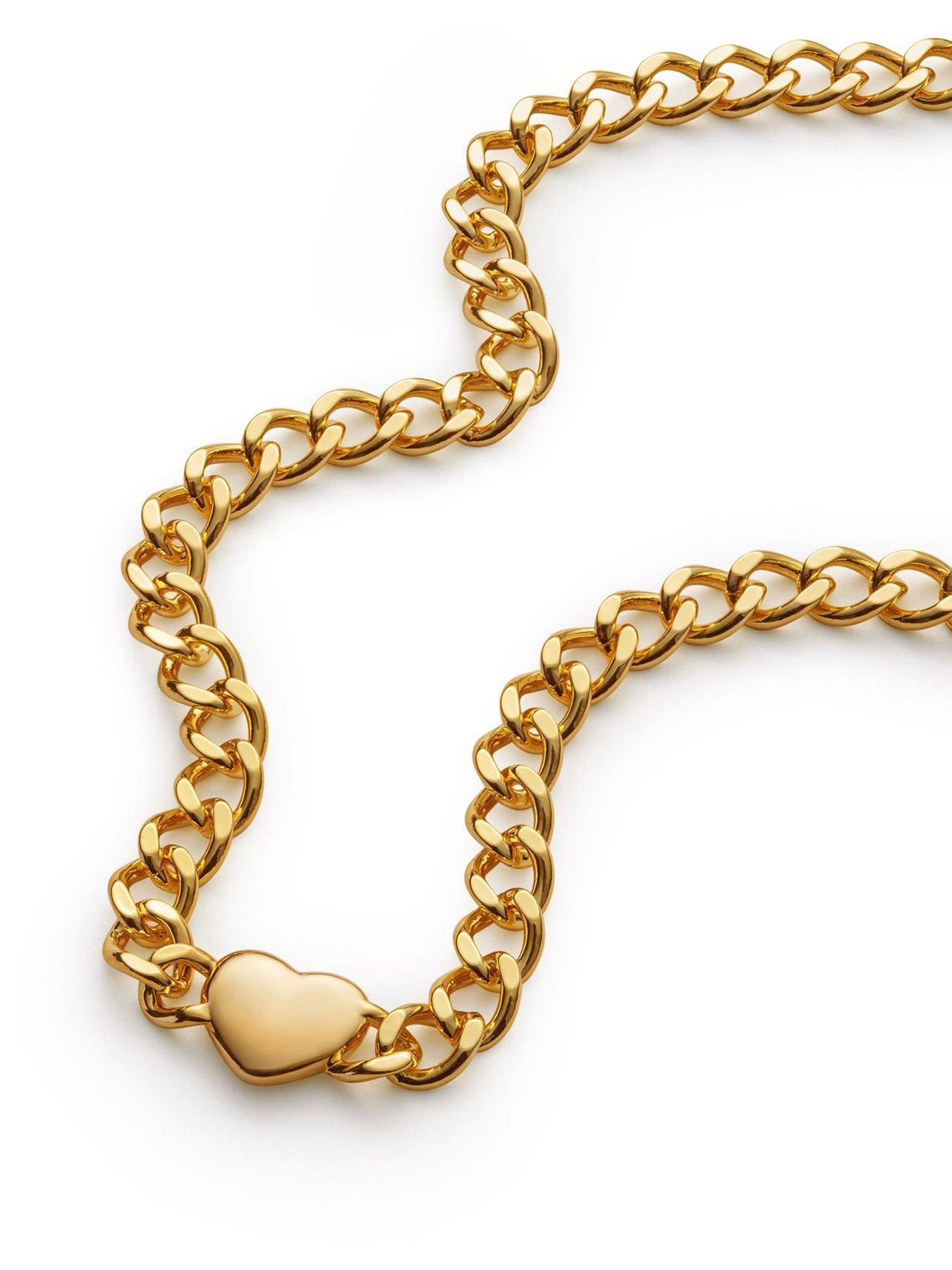 Image 4 of 5 of Katie Loxton ALLURE HEART CHAIN NECKLACE , Gold Coated , 40cm + 5cm extender