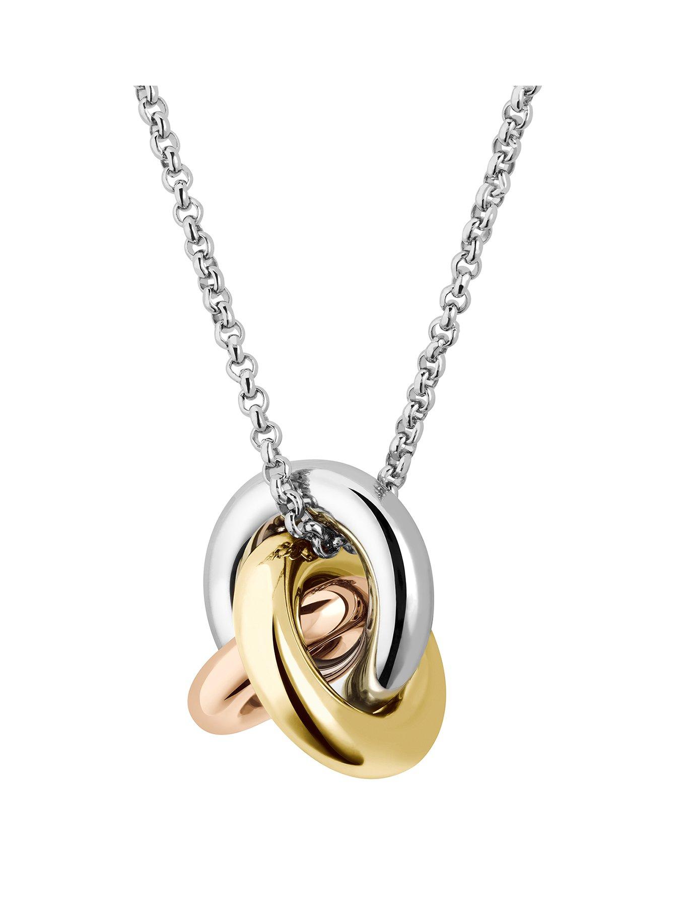 undefined Ladies Harmonie Tri Tone Necklace - Multi