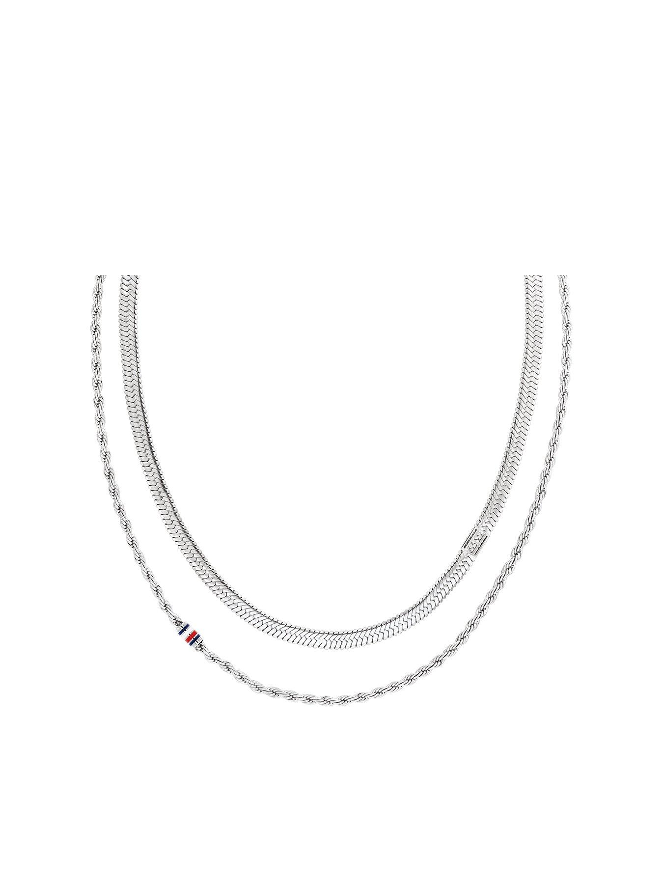 undefined Women's Stainless Steel Layered Necklace