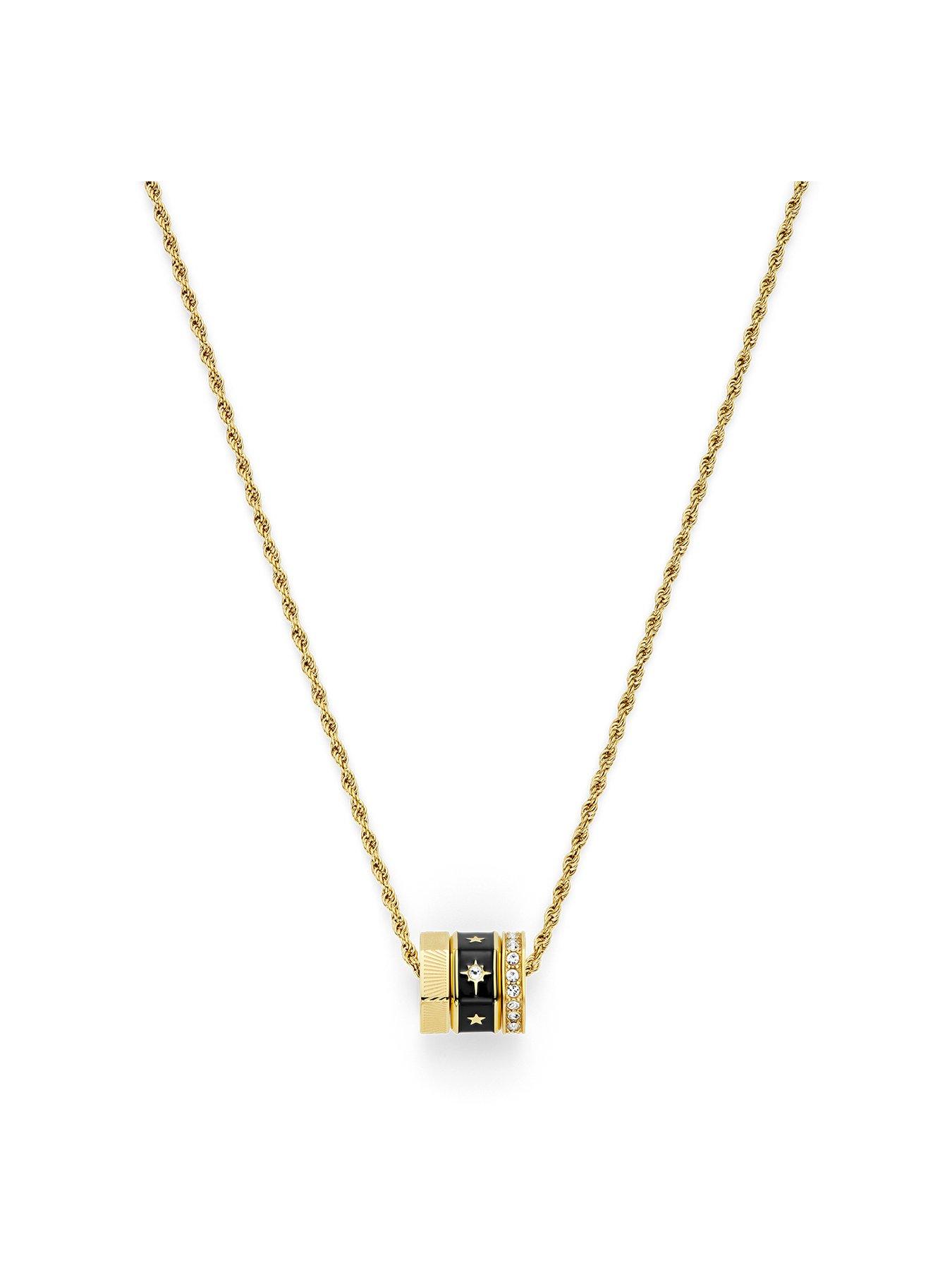 undefined Signature Bead Charm Pendant Necklace