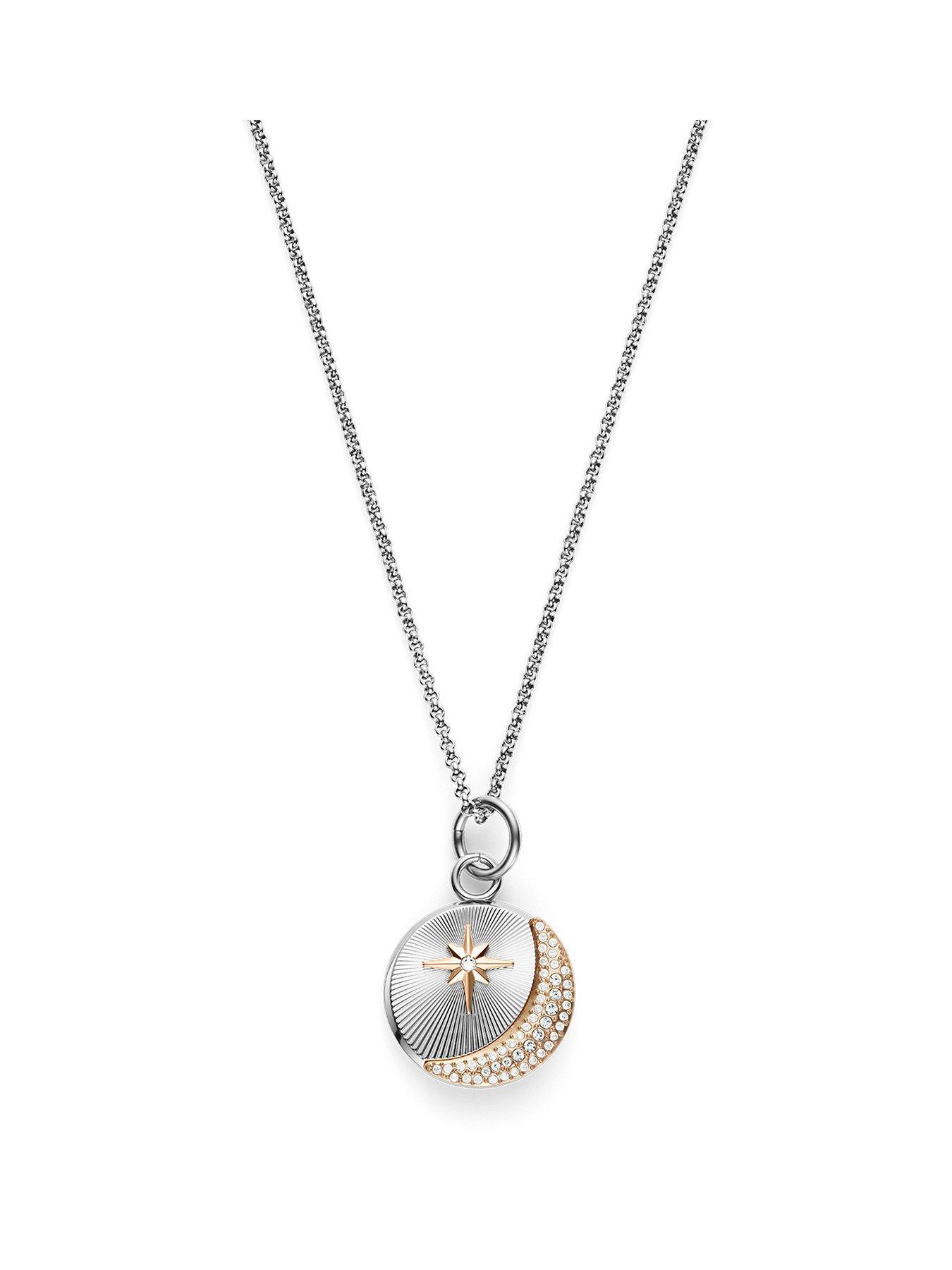 undefined Celestial Star Stainless Steel Pendant Necklace