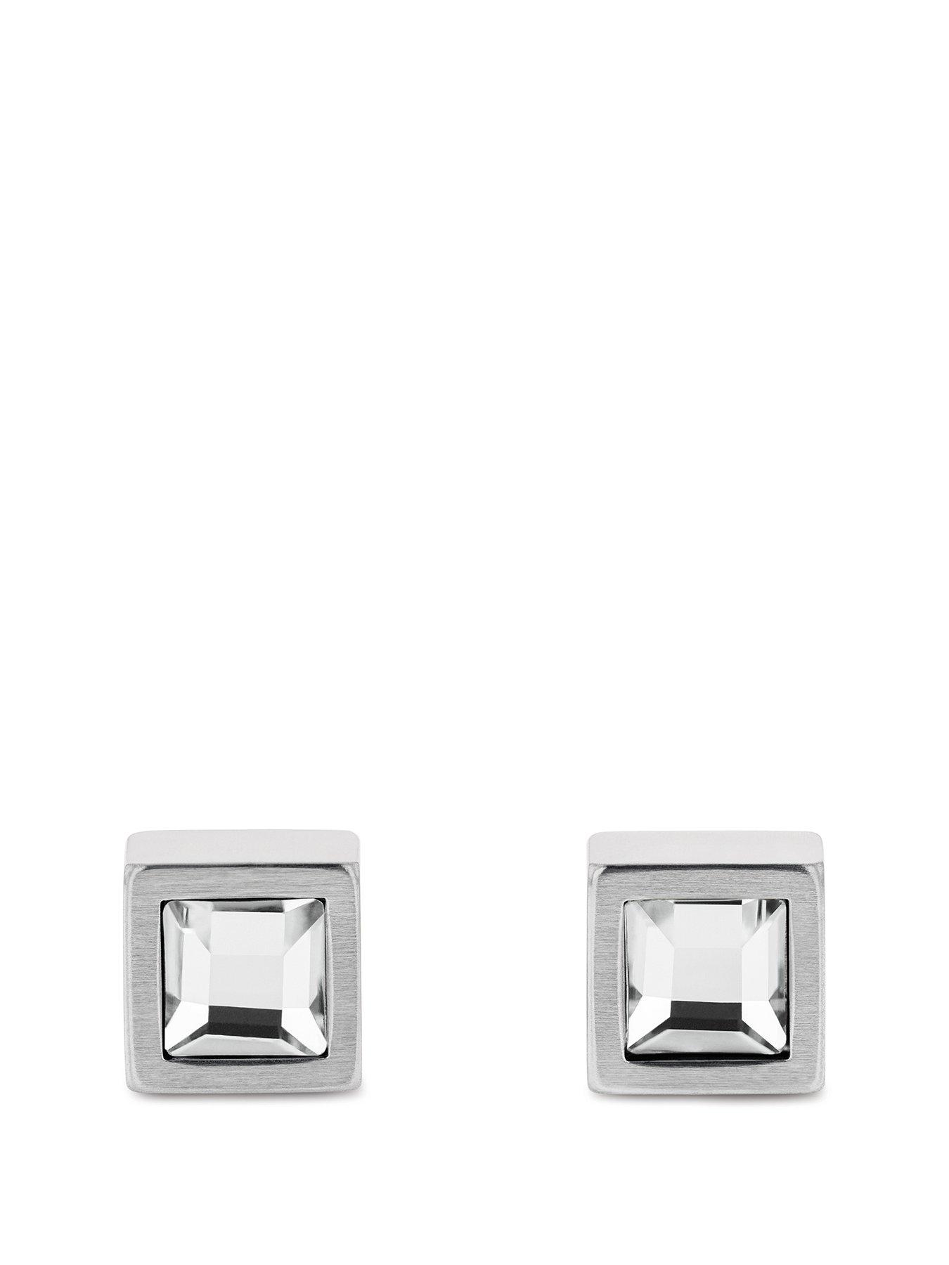 undefined Men's CK Essential Links Stainless Steel Earrings
