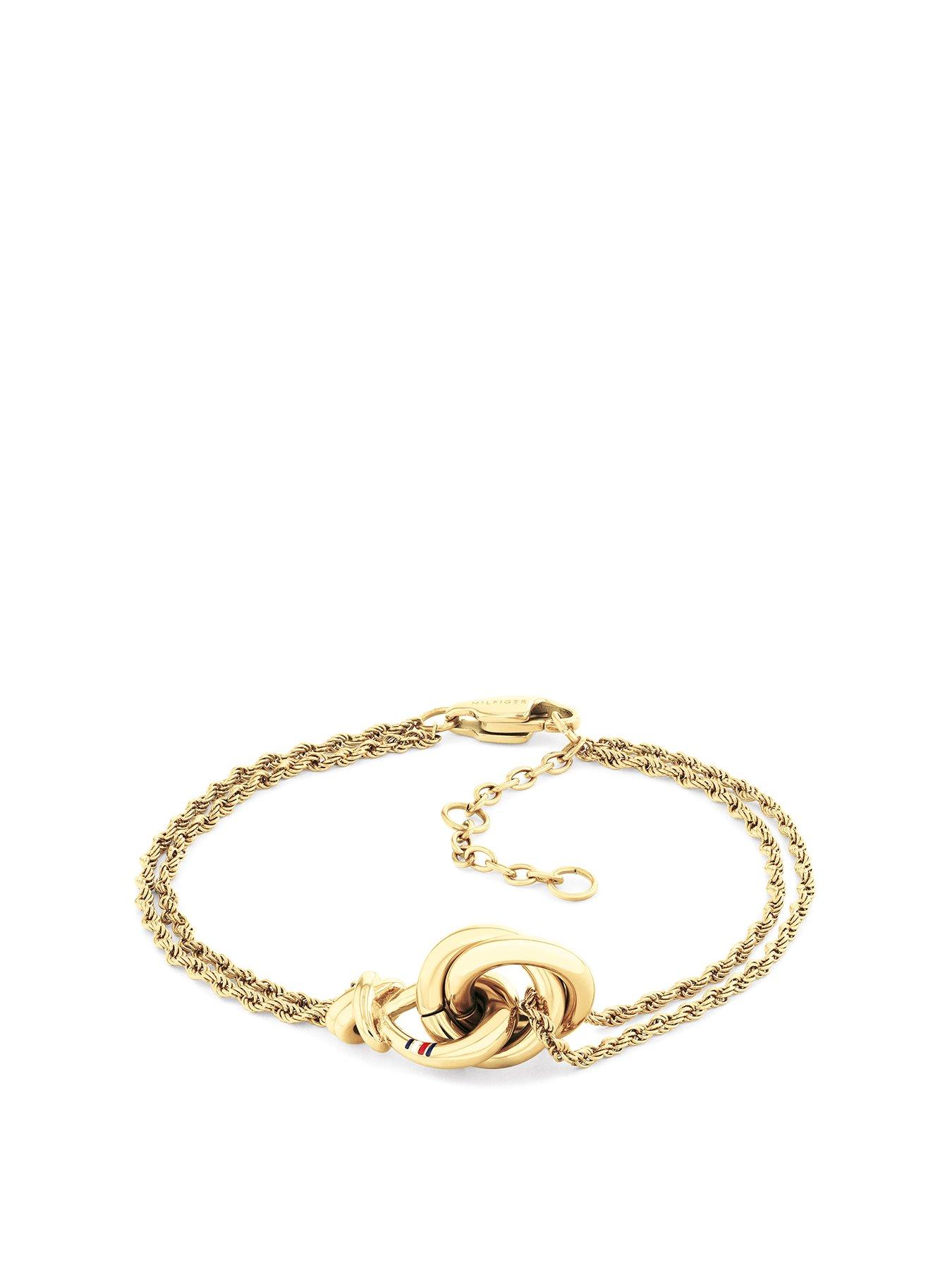 undefined Women's Gold-Plated Nautical Knot Bracelet