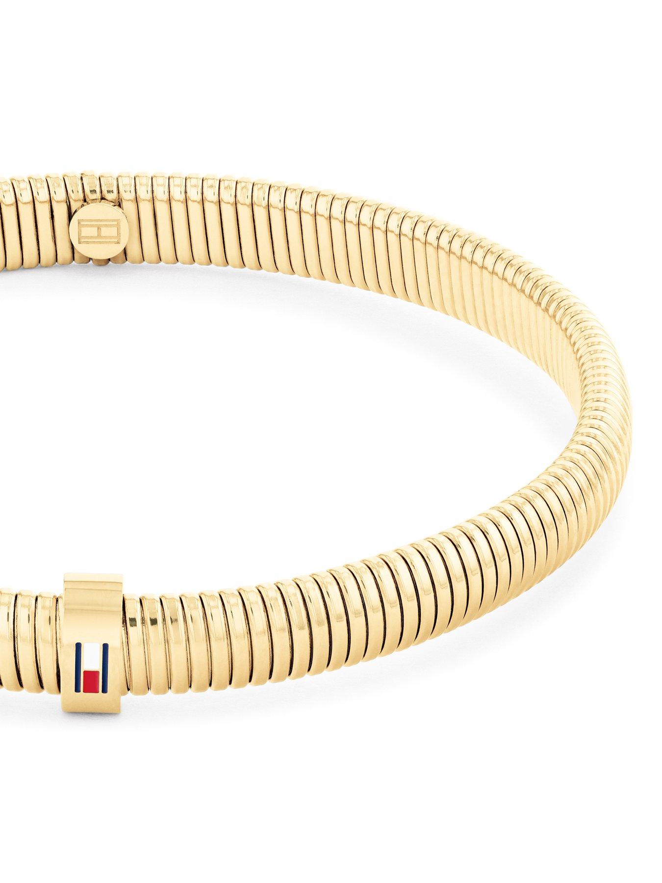 Image 2 of 3 of Tommy Hilfiger Women's Plated Stretch Bracelet - Gold