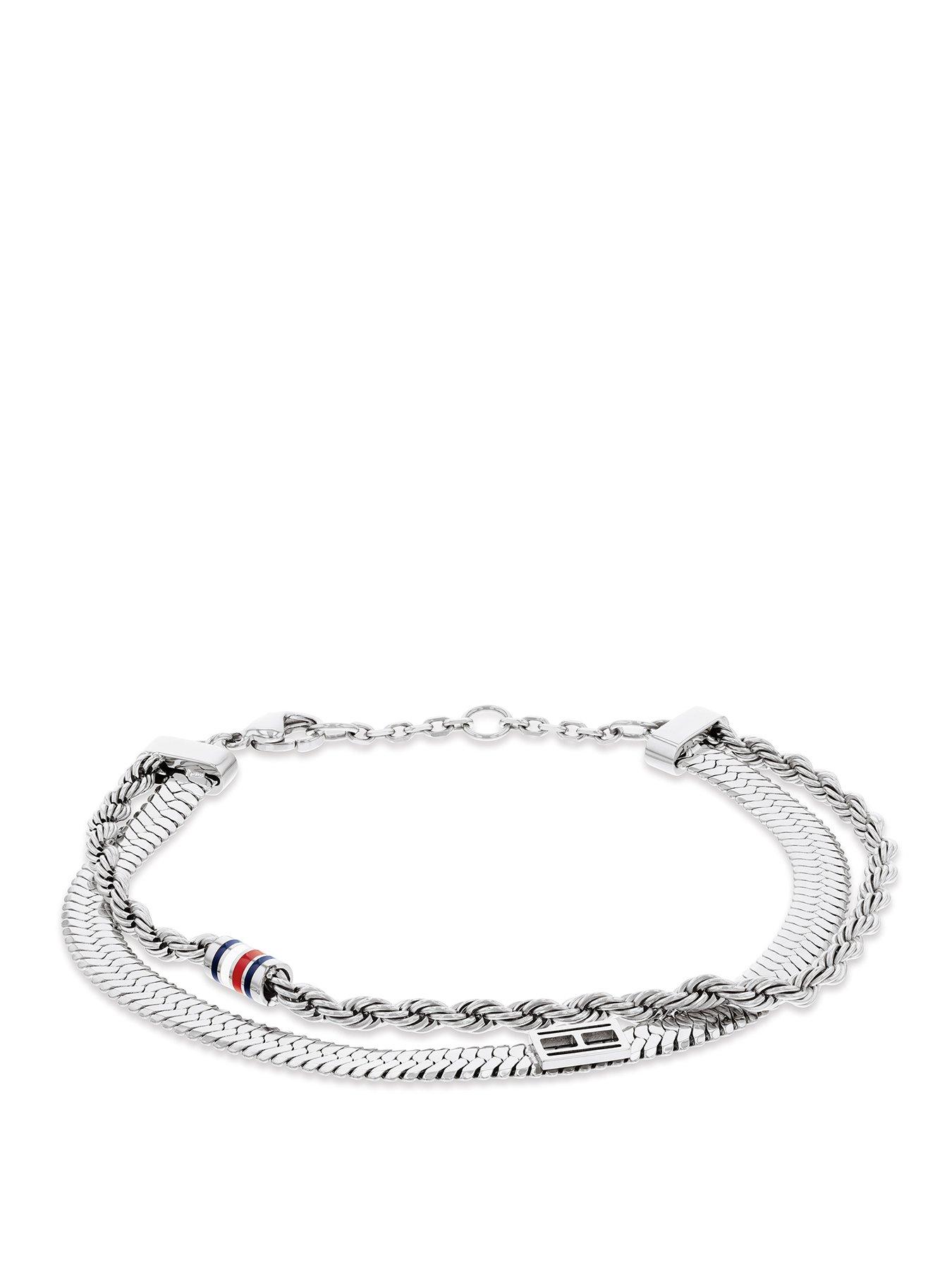 undefined Women's Stainless Steel Layered Bracelet
