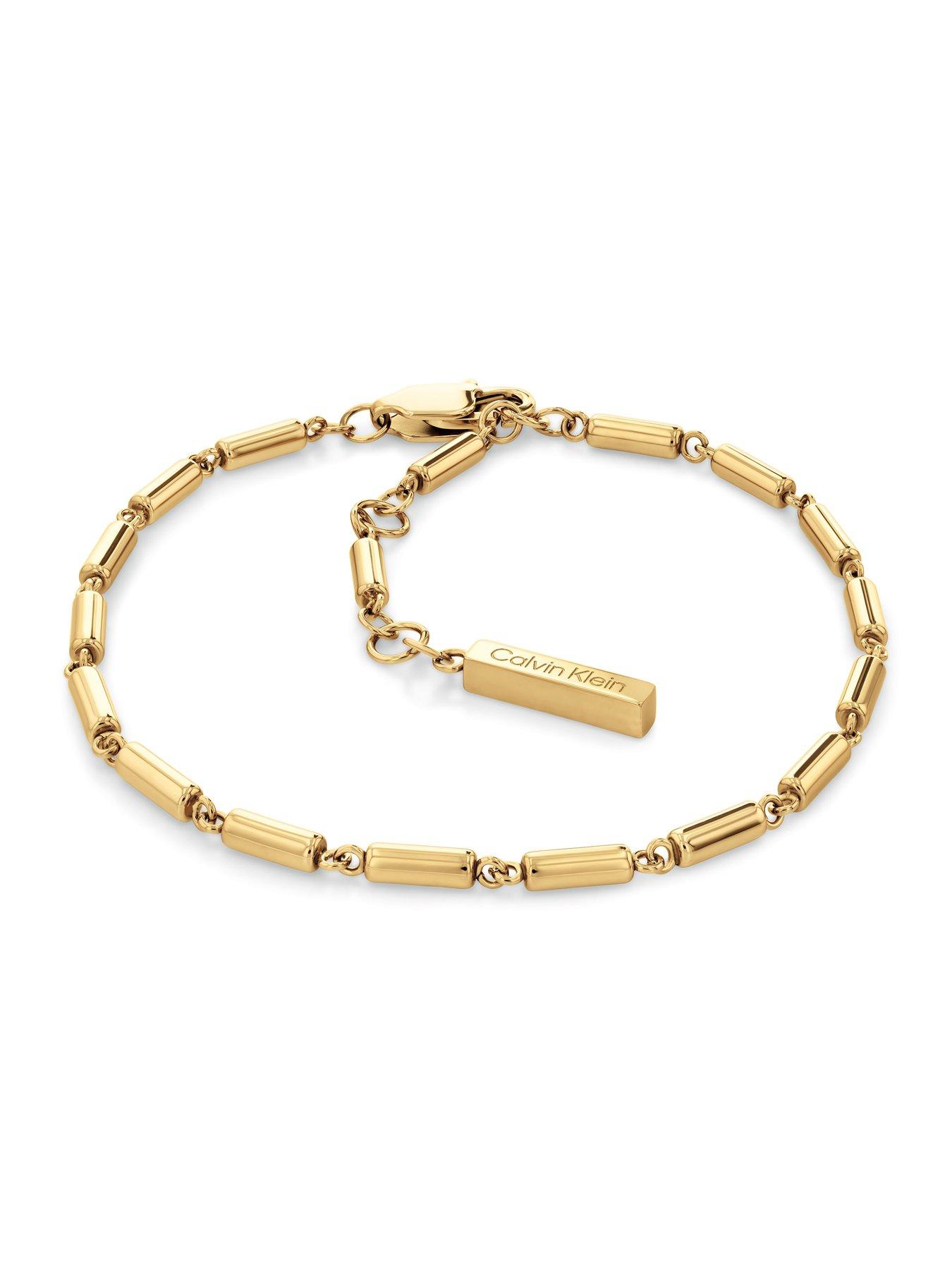 Image 2 of 6 of Calvin Klein Women's Ck Stacked Plated Bracelet - Gold