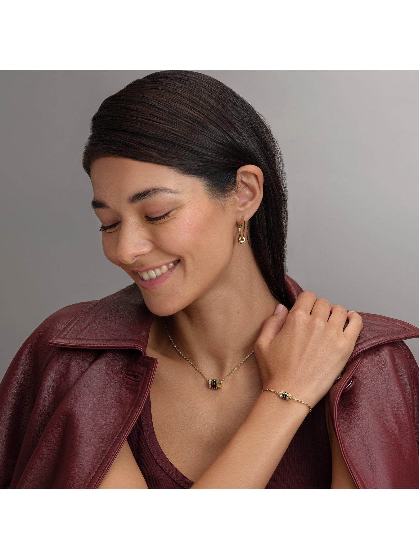 Image 4 of 7 of Olivia Burton Signature Bead Charm Pendant Bracelet