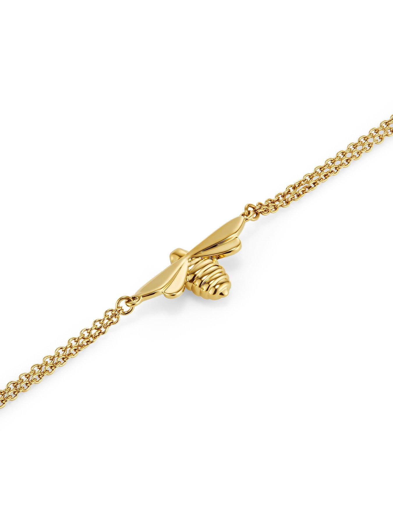 Image 4 of 7 of Olivia Burton Honey Bee Light Yellow Gold IP Bracelet