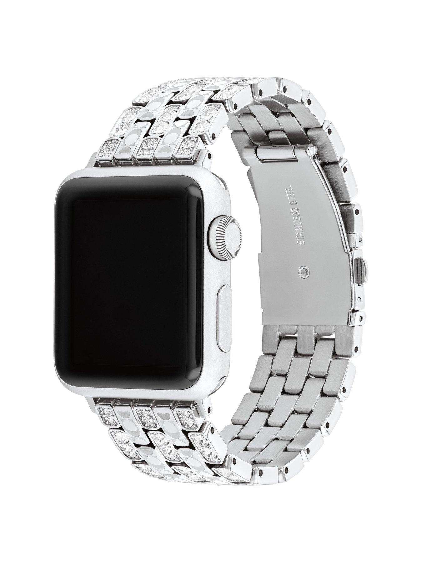 Image 3 of 5 of COACH Ladies Stainless Steel  Signature C Apple Watch Strap