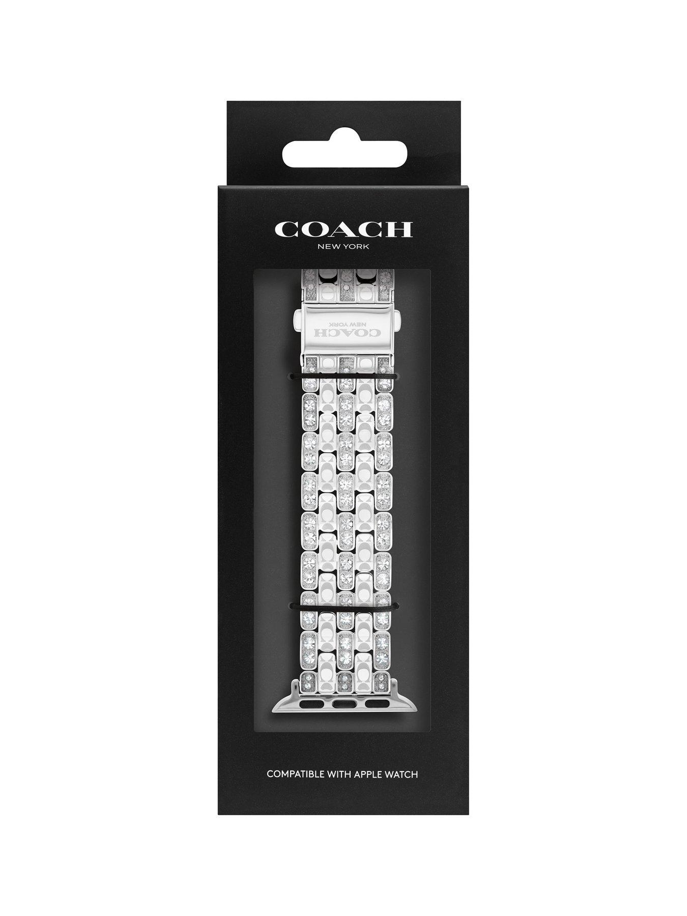Image 4 of 5 of COACH Ladies Stainless Steel  Signature C Apple Watch Strap