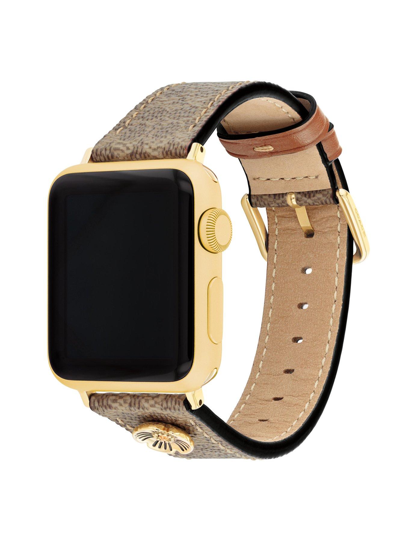 Image 3 of 5 of COACH Ladies Signature Canvas Apple Watch&nbsp;Strap