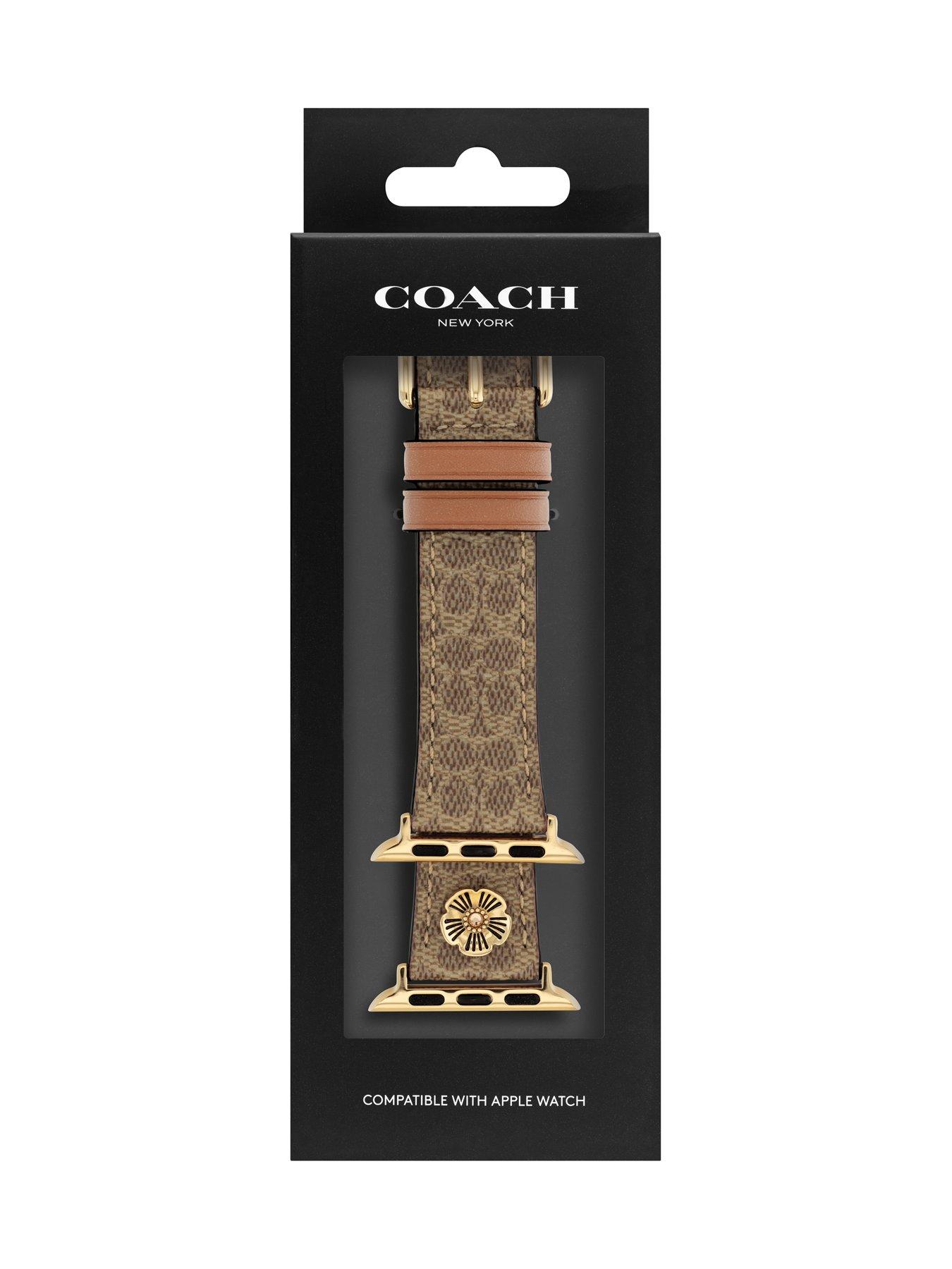 Image 4 of 5 of COACH Ladies Signature Canvas Apple Watch&nbsp;Strap
