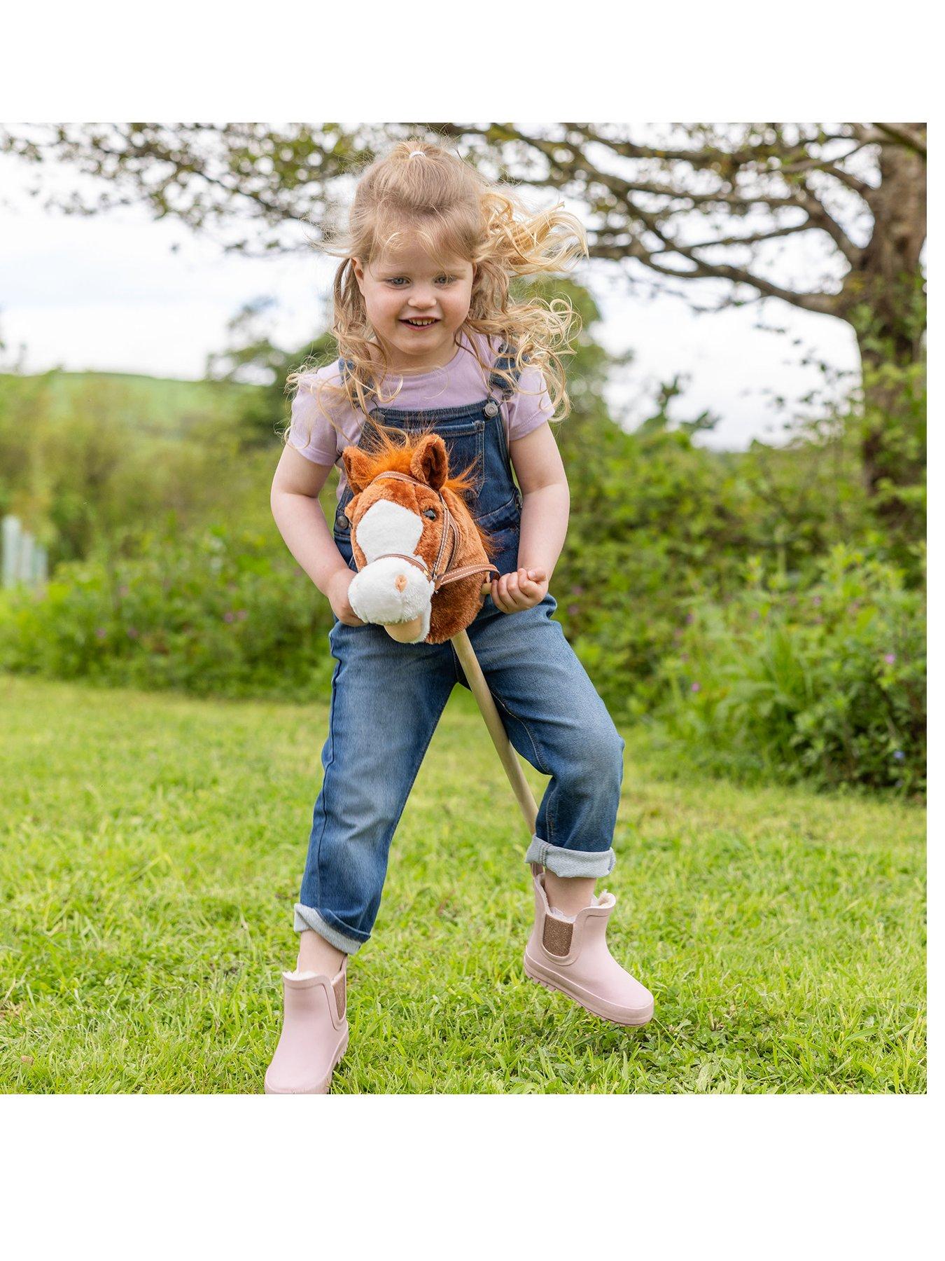  image of hobby-horse-with-galloping-sounds-andnbspwheels--nbspdark-brown